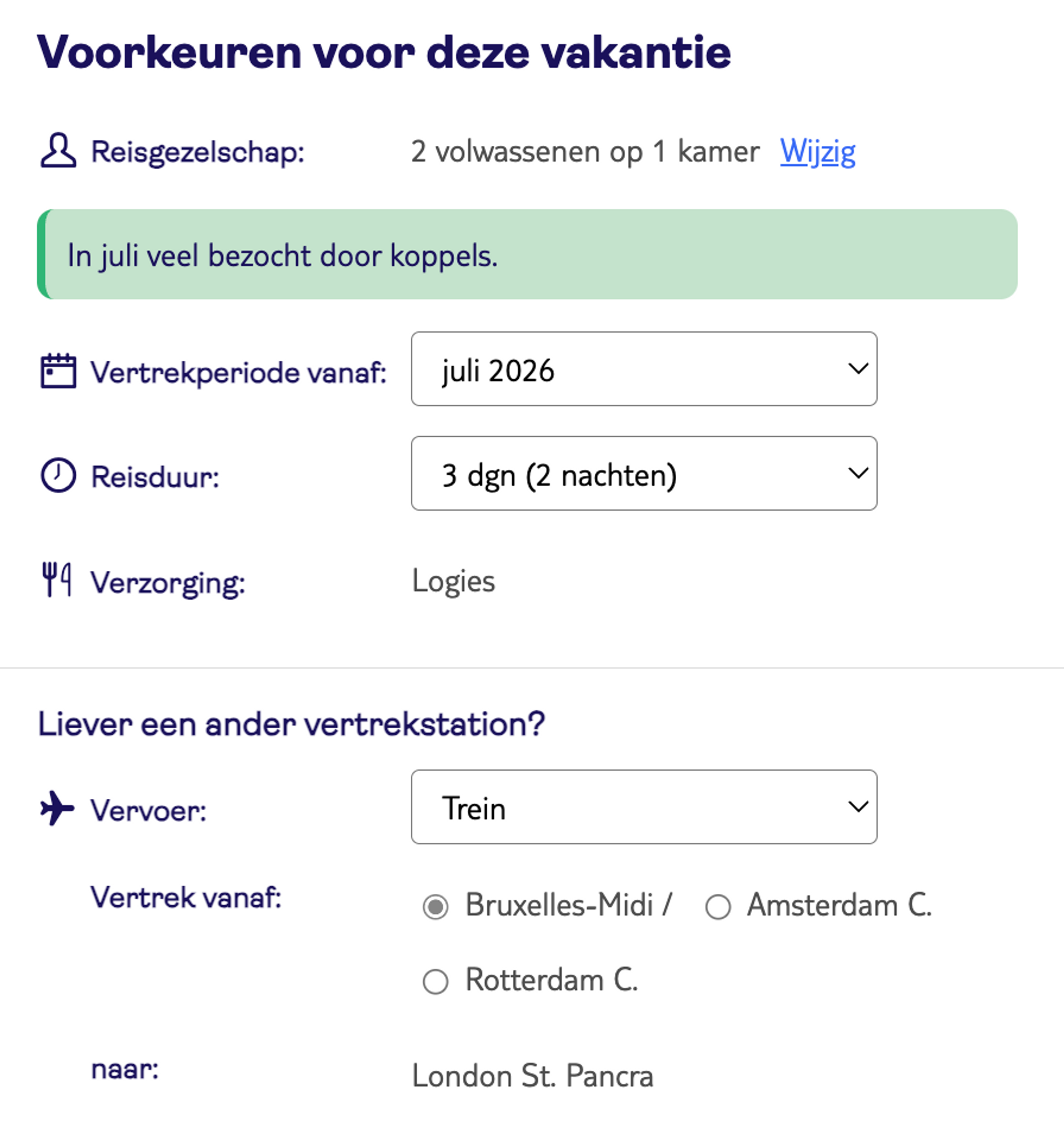 Boekingsvoorbeeld