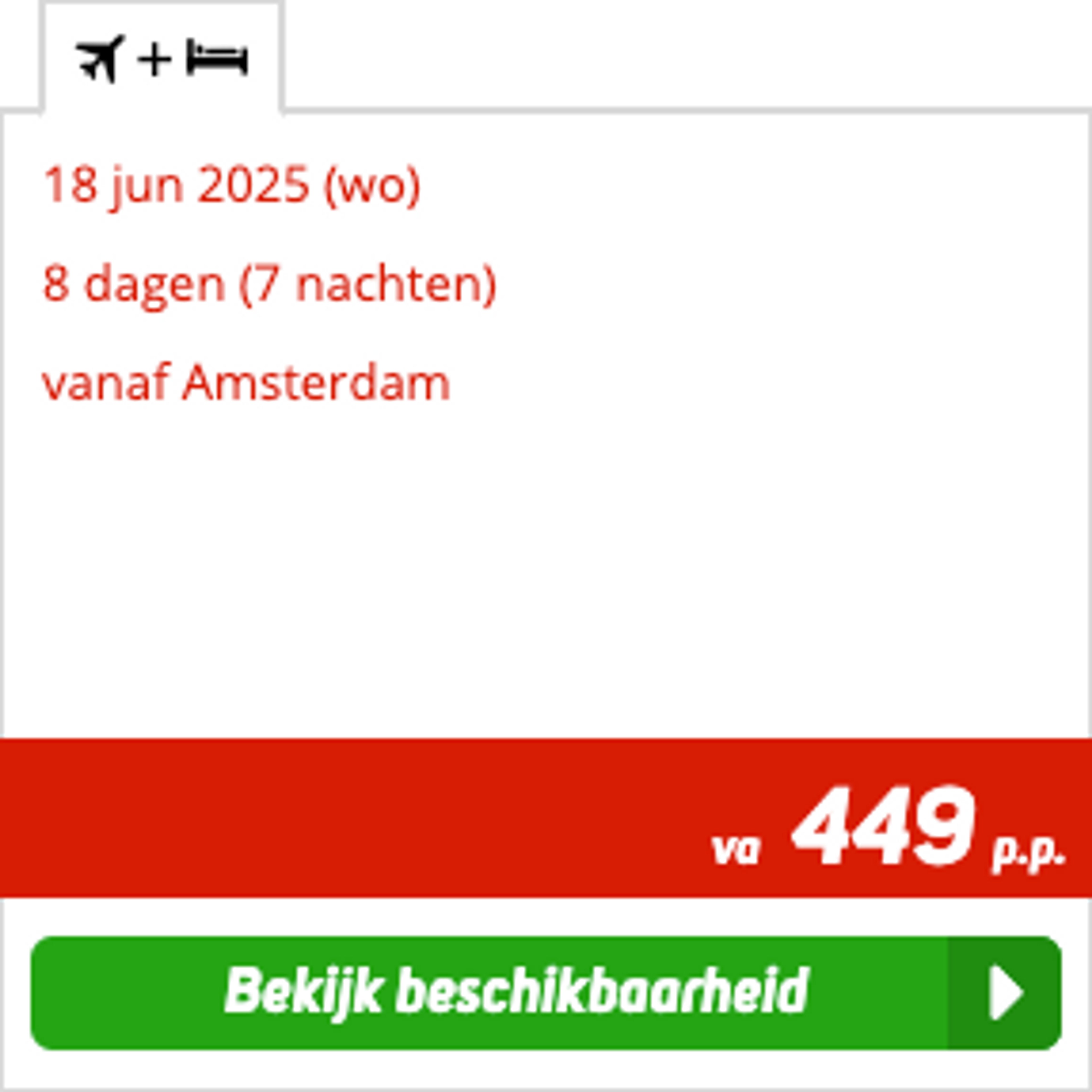 Boekingsvoorbeeld