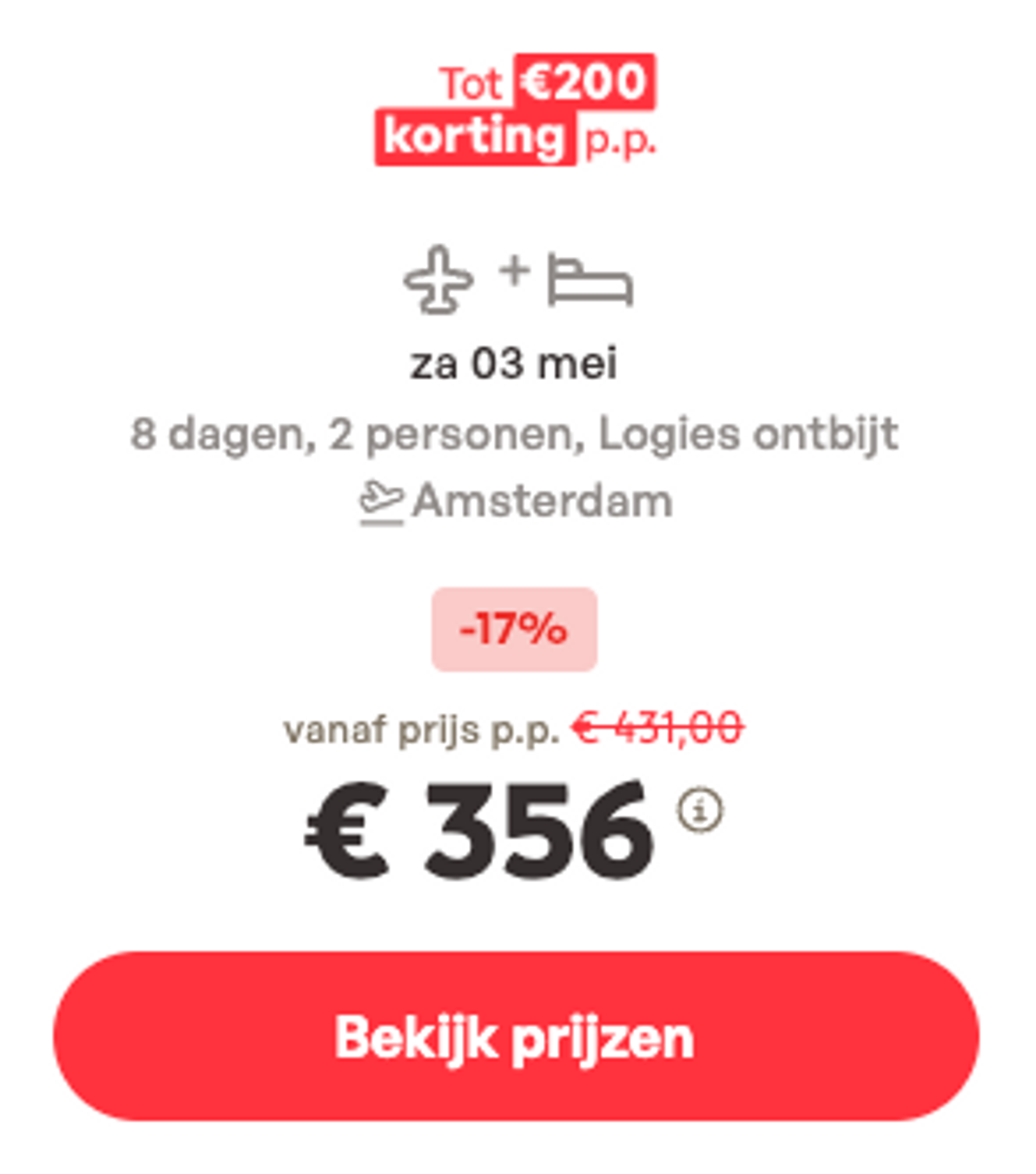 Boekingsvoorbeeld