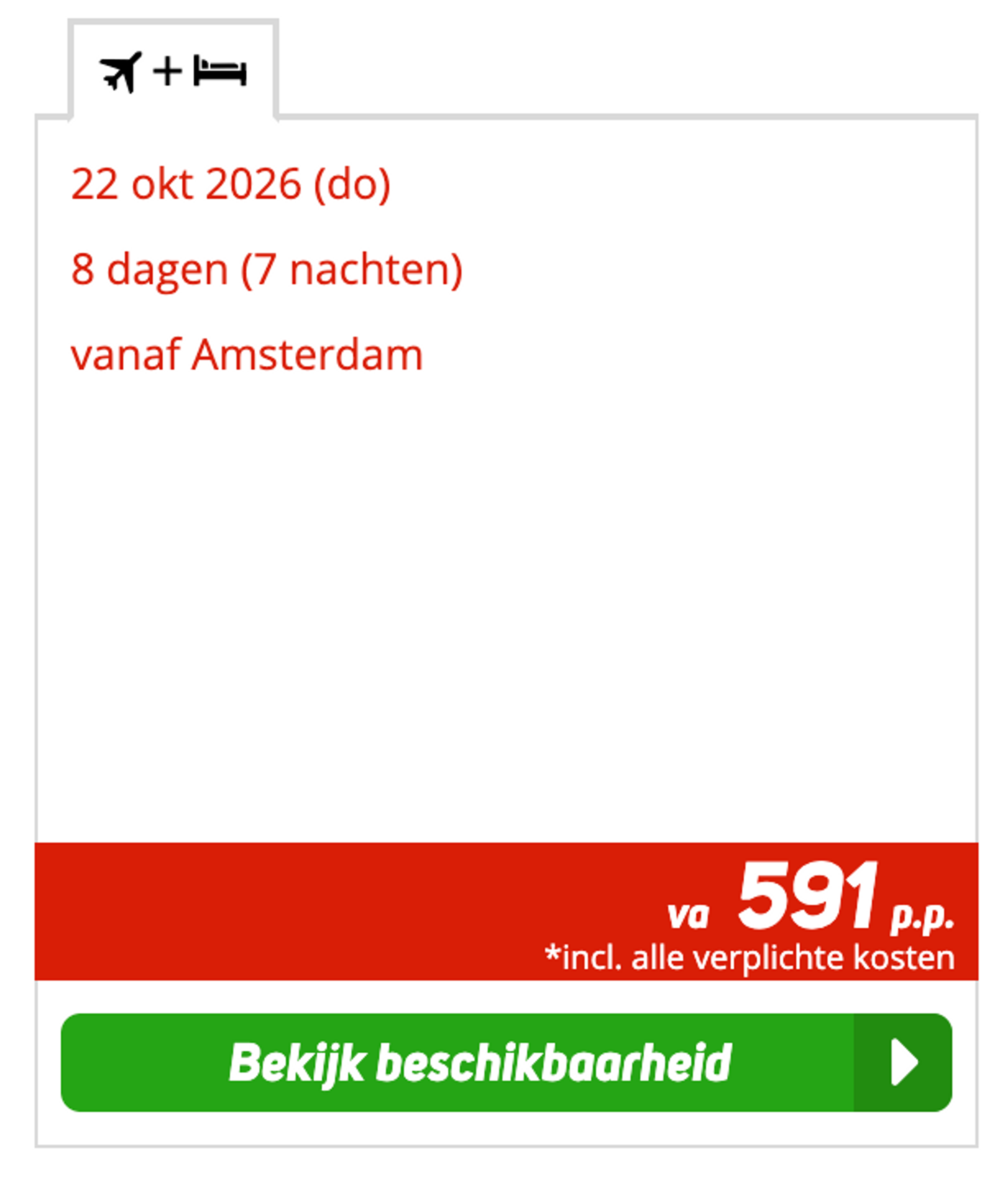 Boekingsvoorbeeld