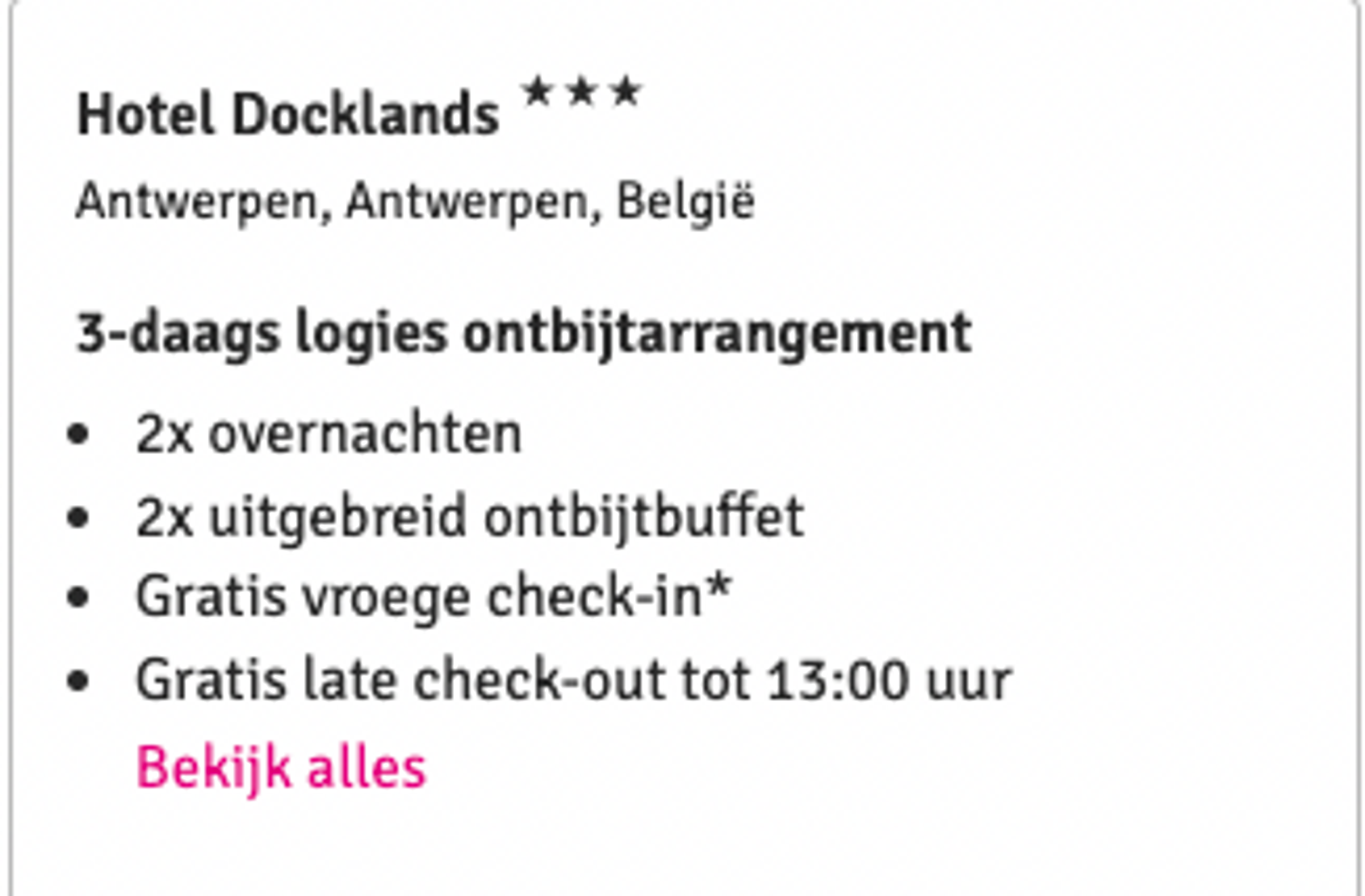 Boekingsvoorbeeld