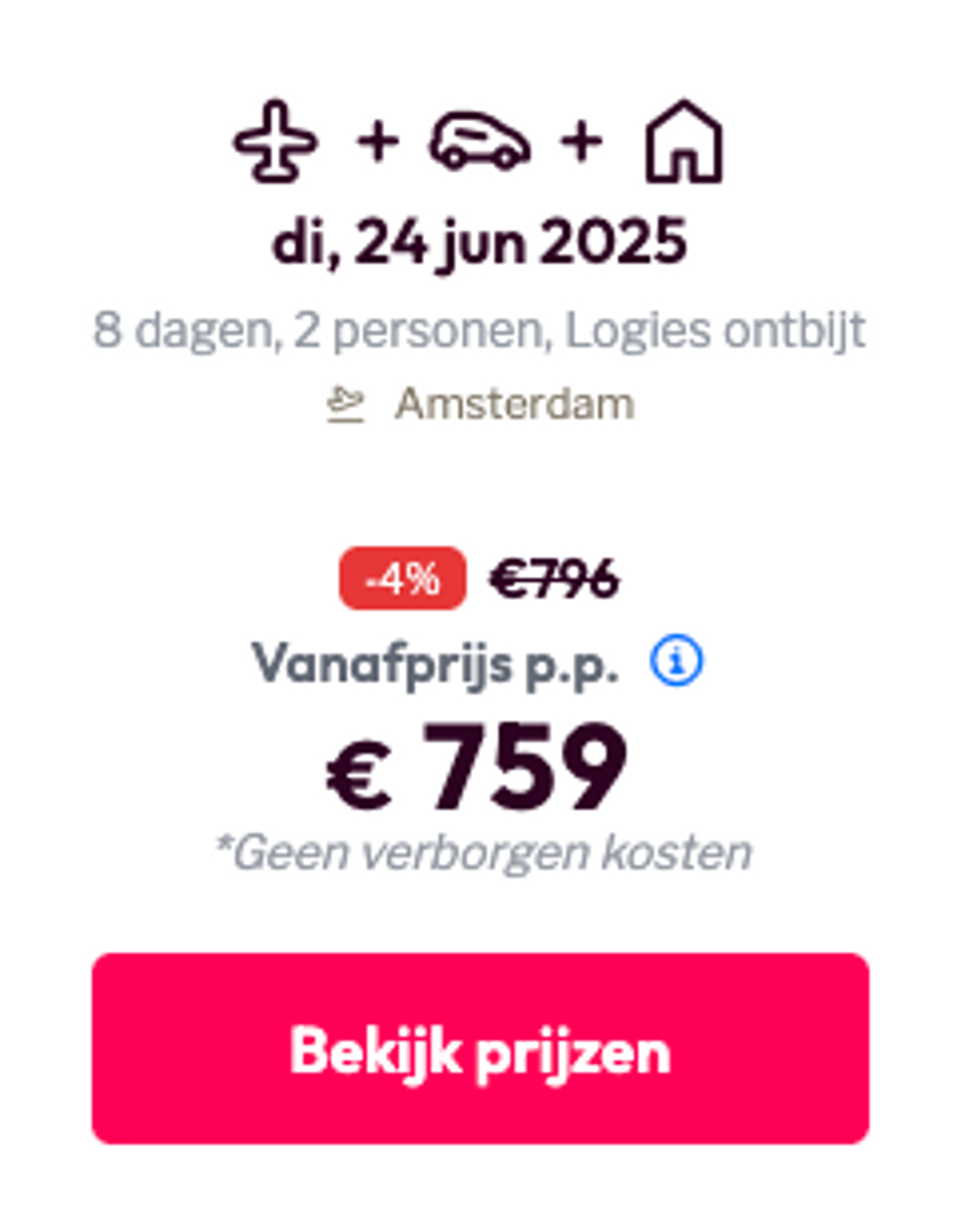 Boekingsvoorbeeld