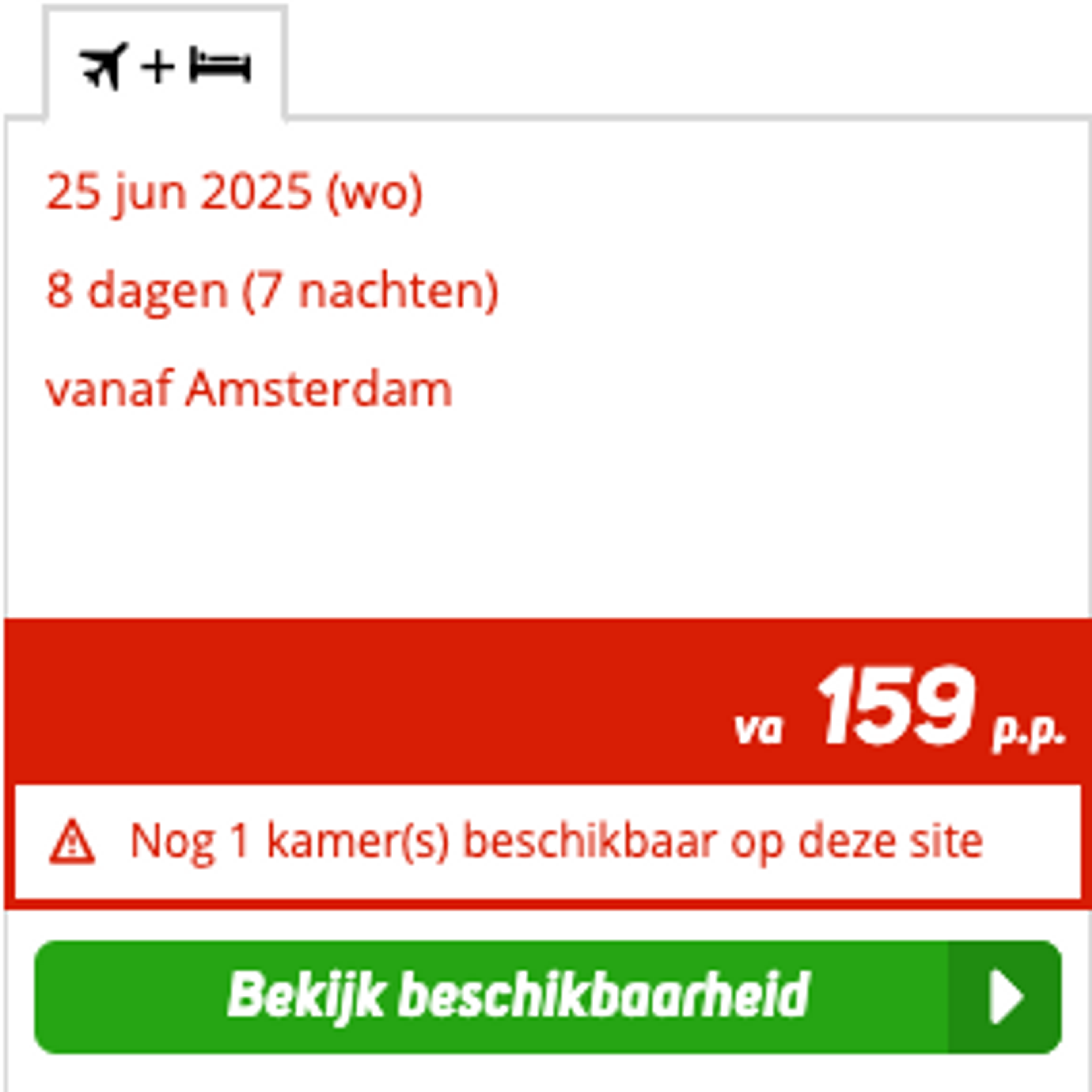 Boekingsvoorbeeld