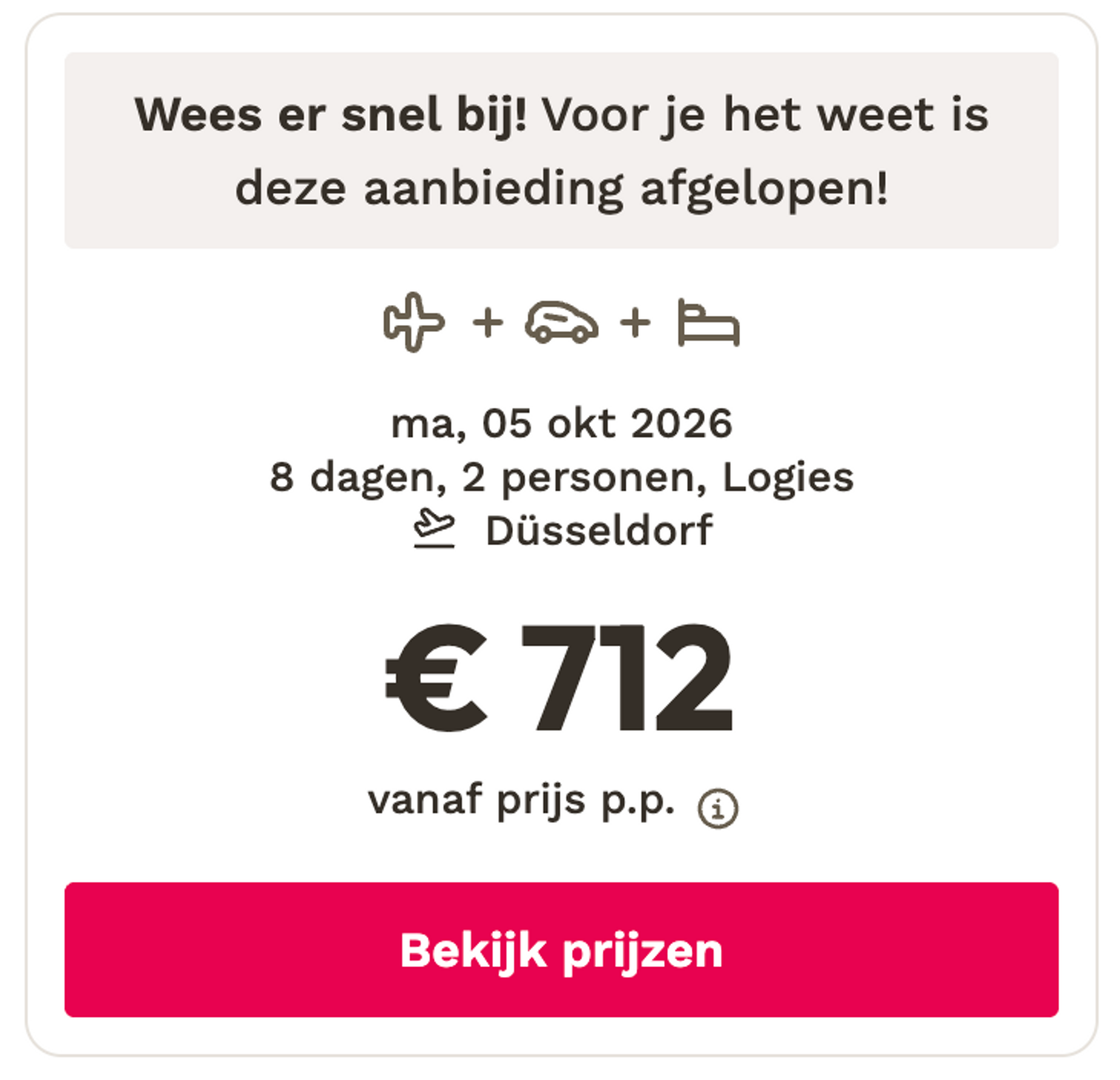 Boekingsvoorbeeld