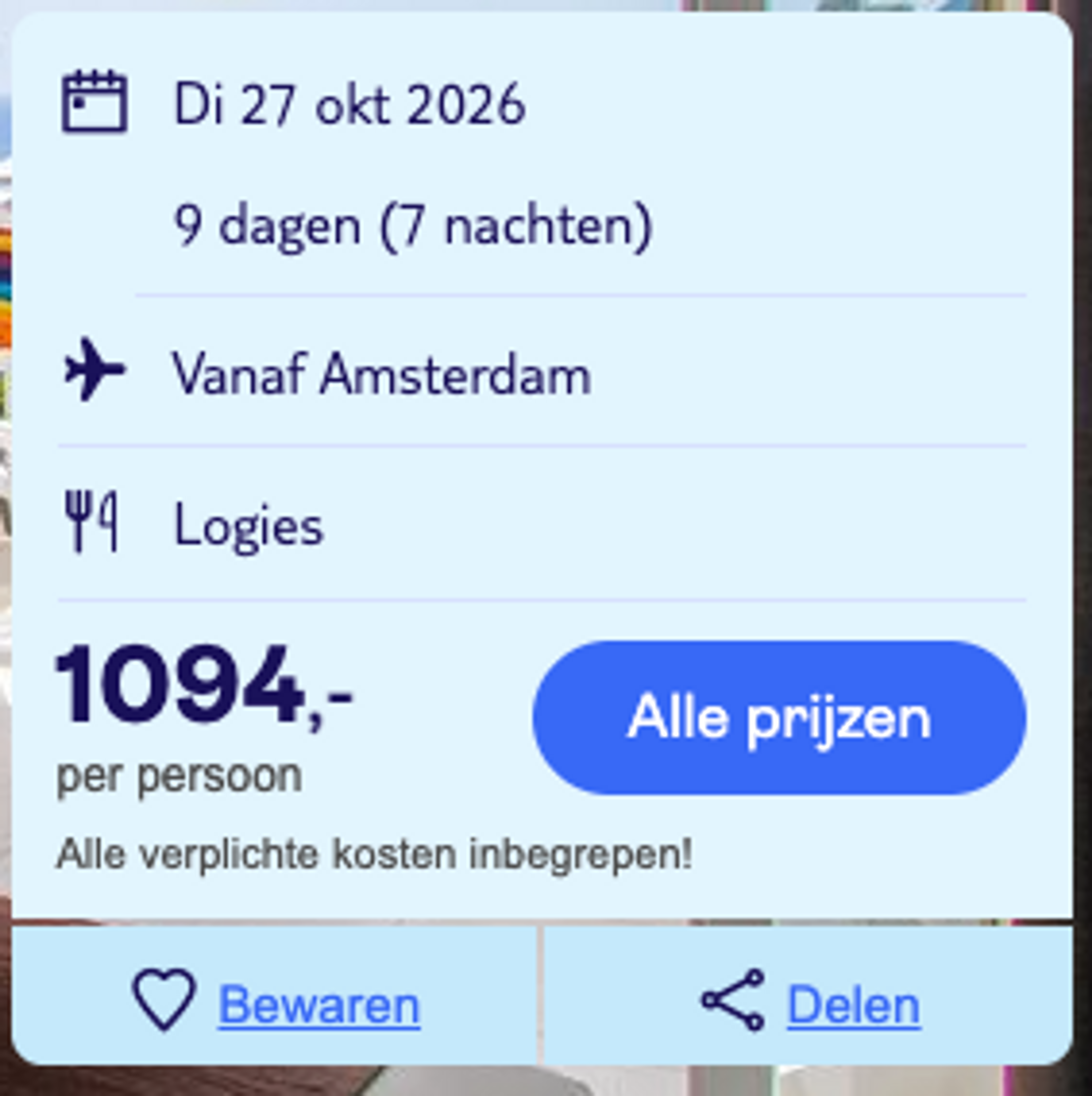 Boekingsvoorbeeld