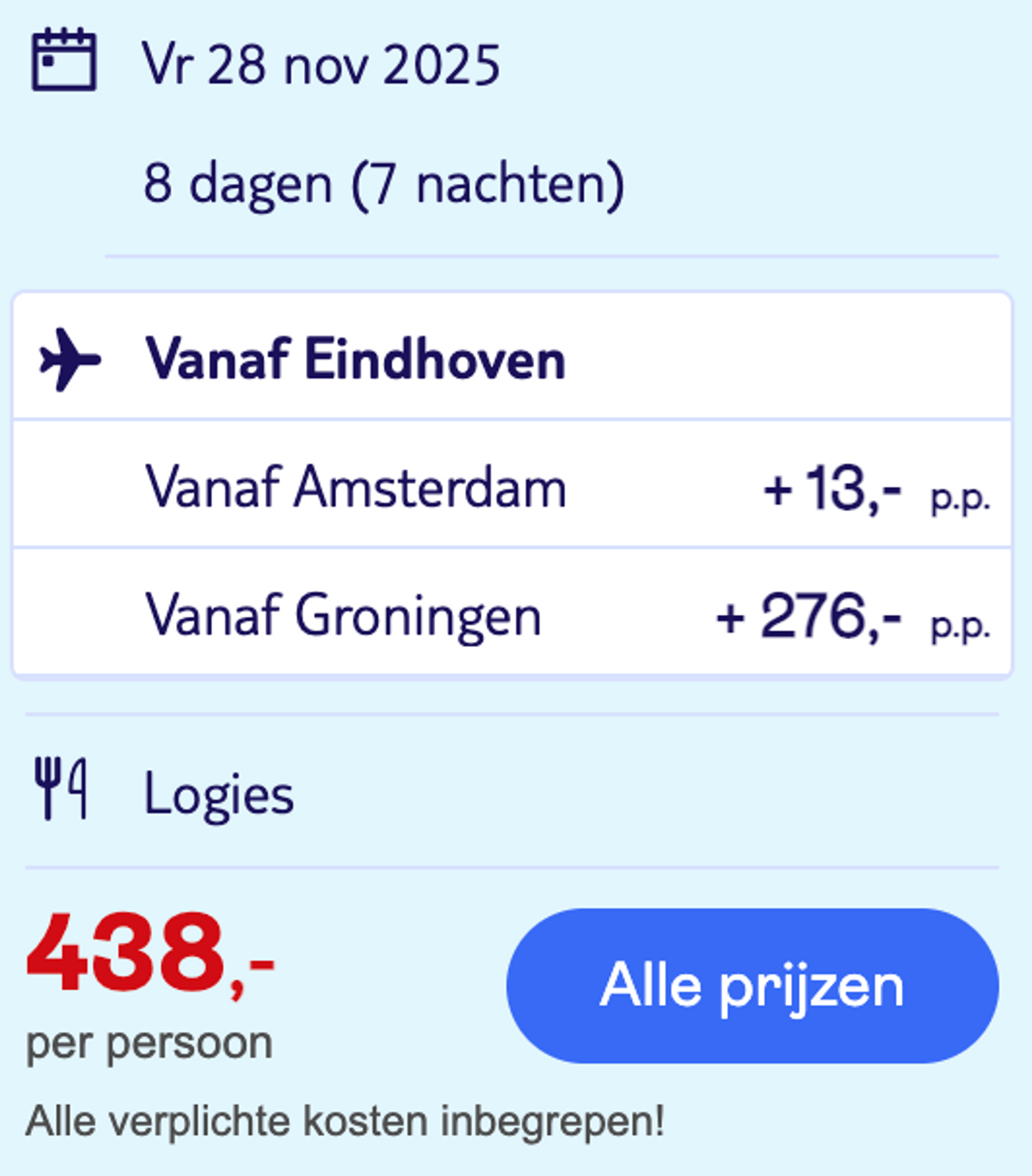 Boekingsvoorbeeld