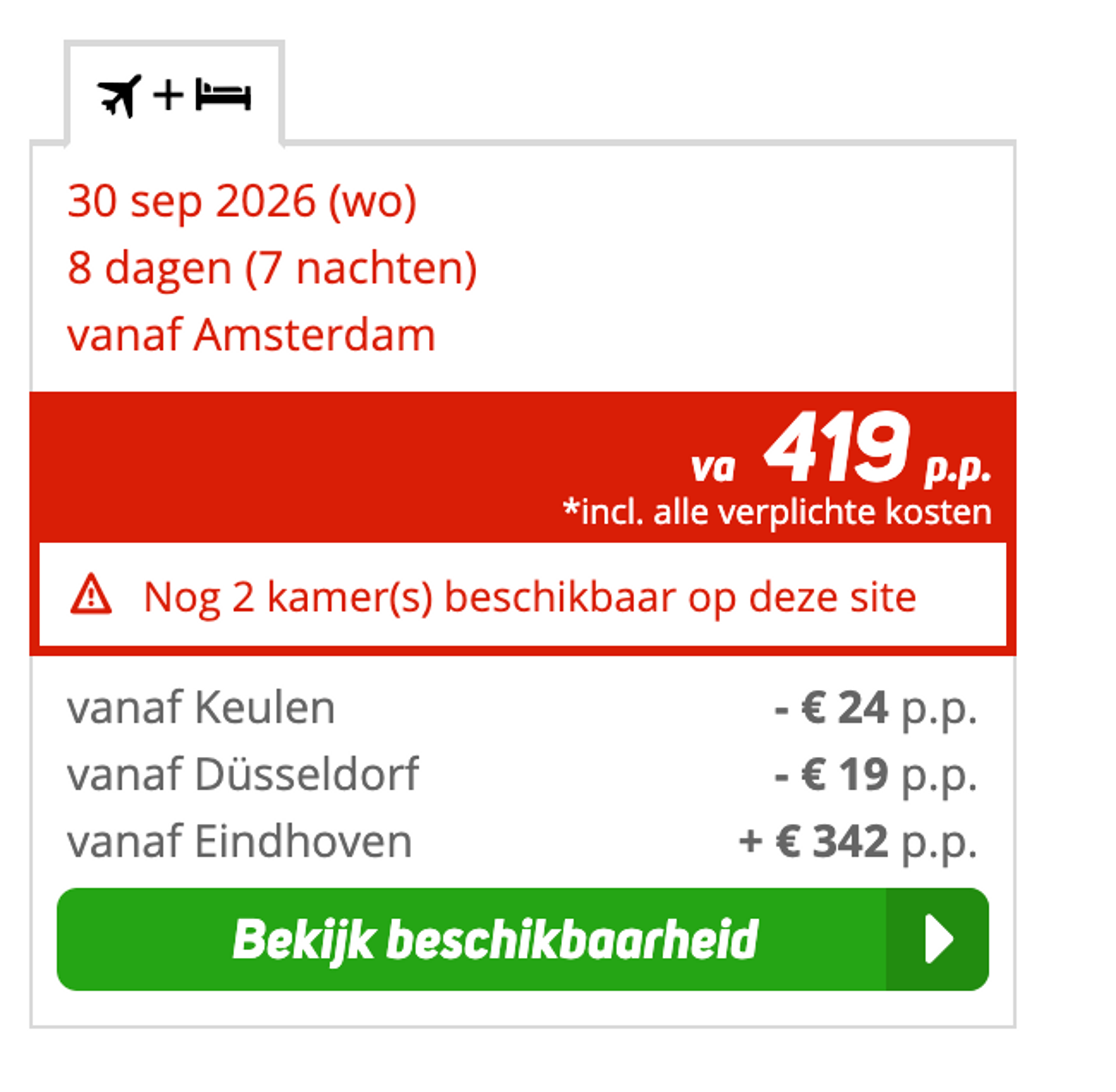 Boekingsvoorbeeld