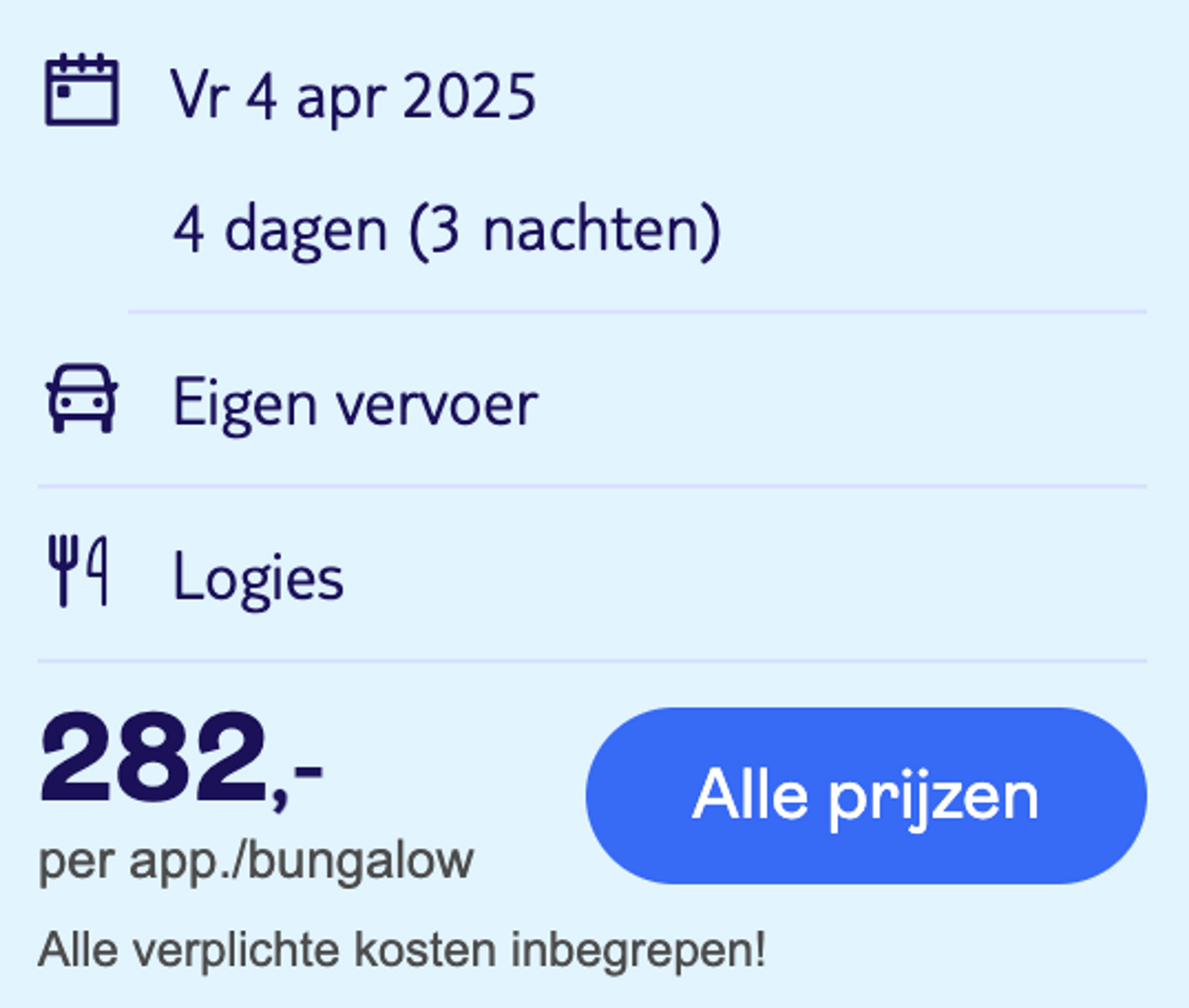 Boekingsvoorbeeld