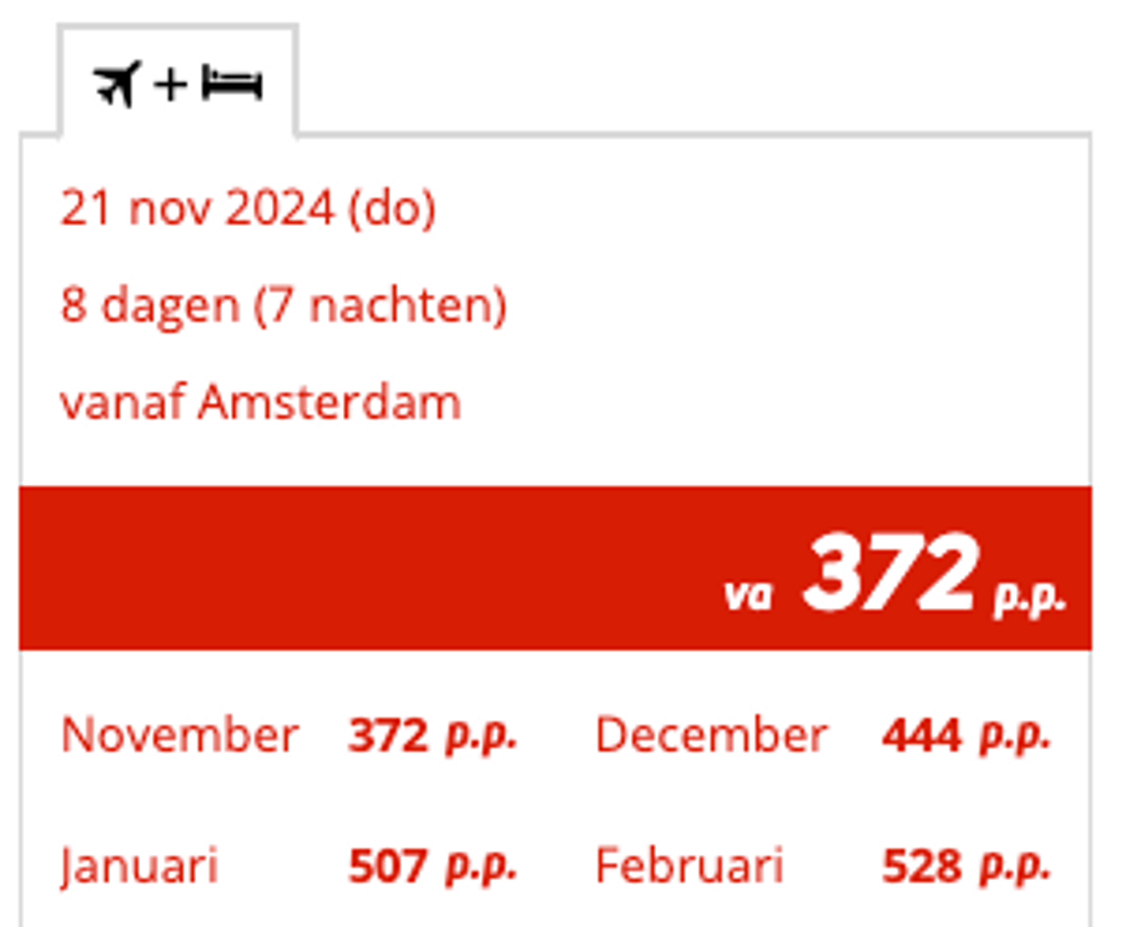 Boekingsvoorbeeld