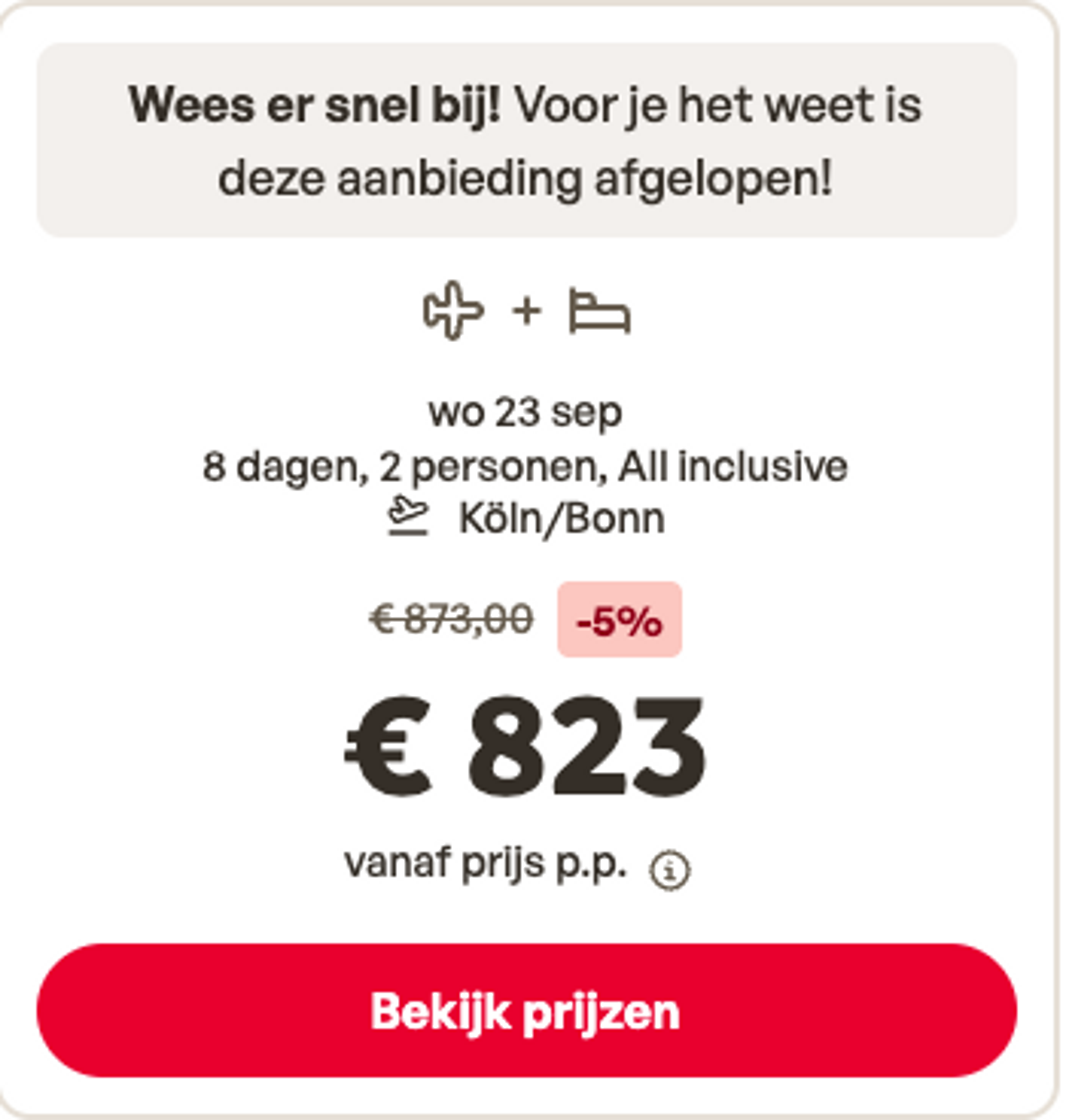 Boekingsvoorbeeld