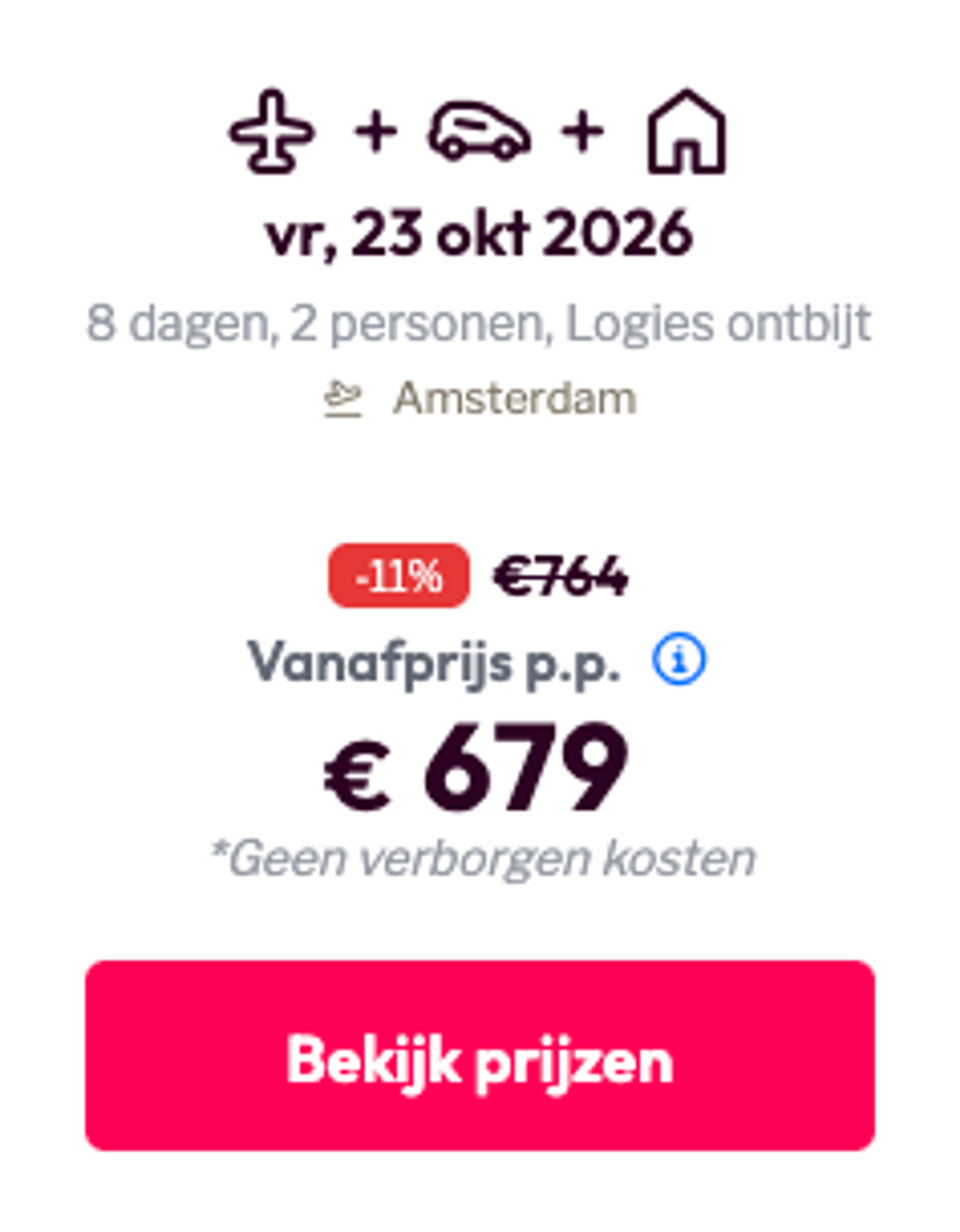 Boekingsvoorbeeld