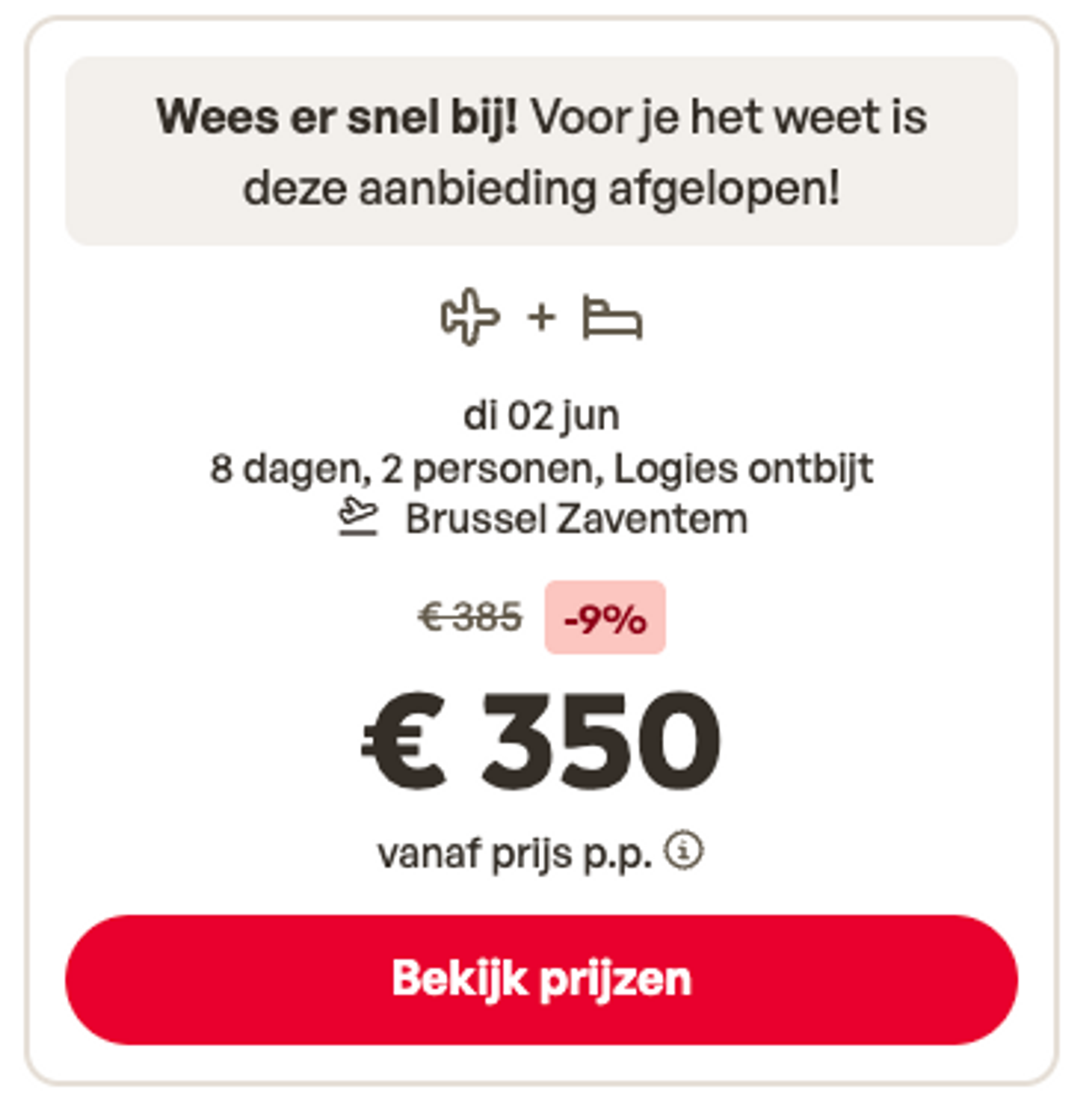 Boekingsvoorbeeld
