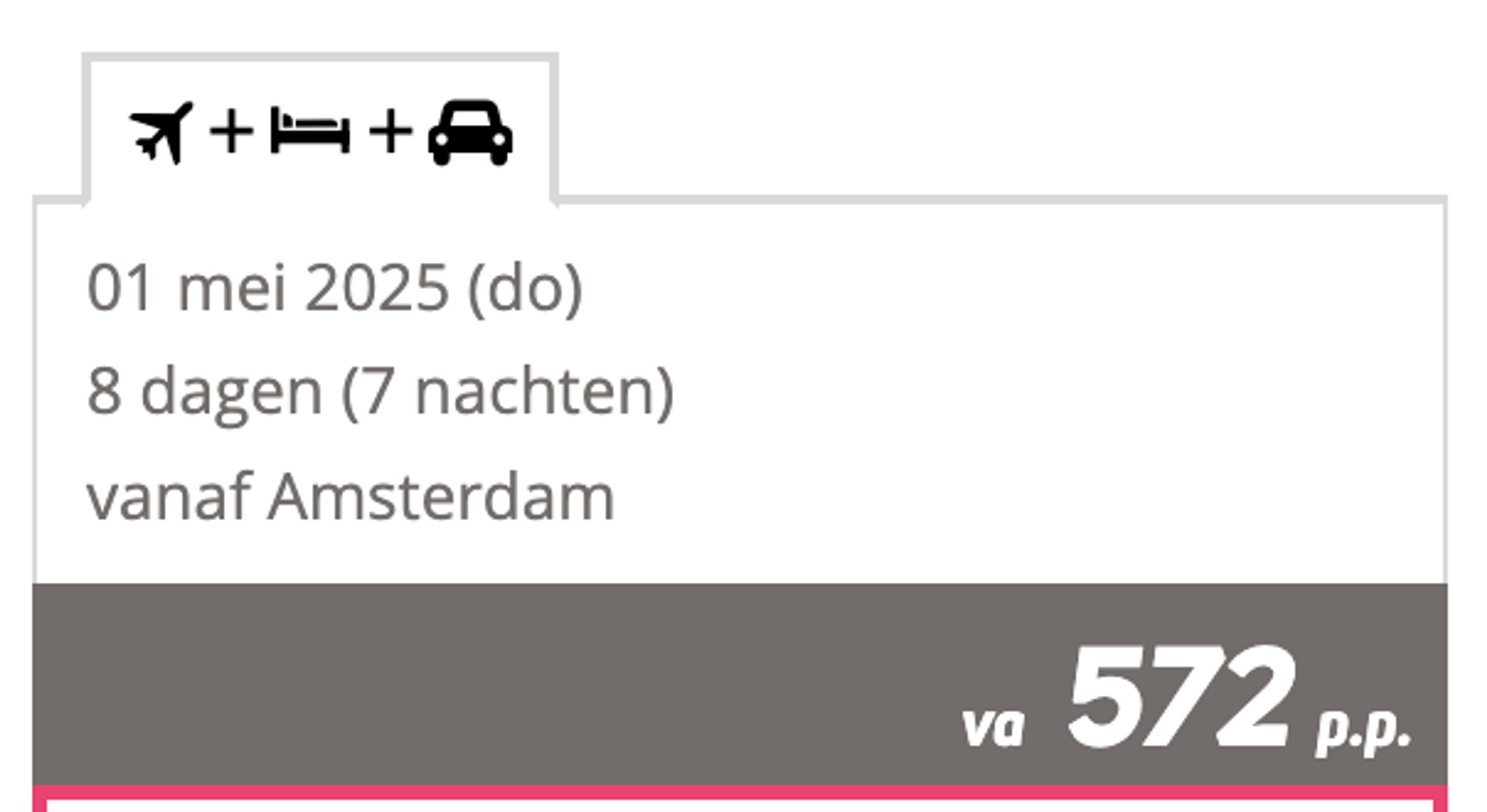 Boekingsvoorbeeld