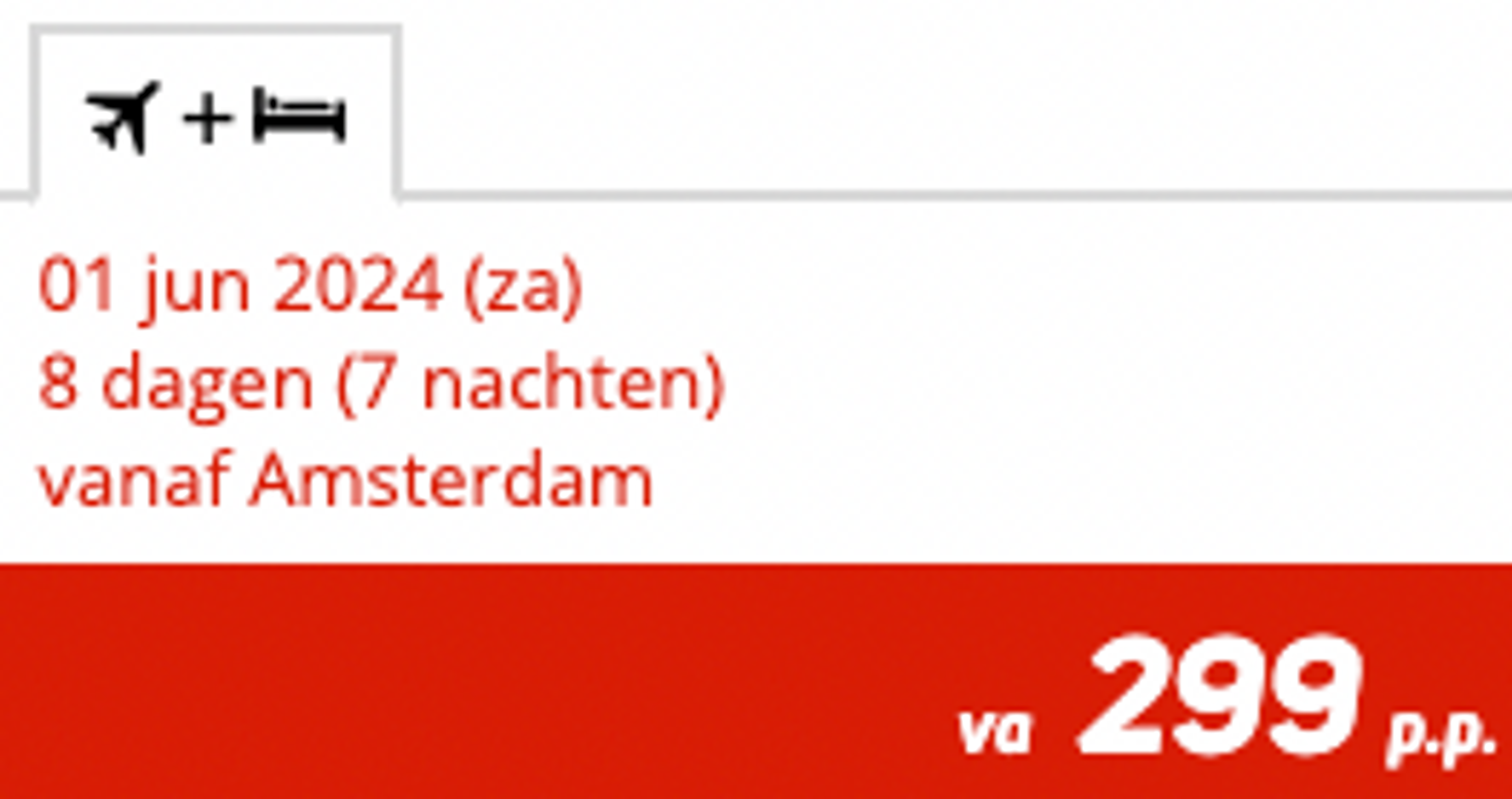 Boekingsvoorbeeld