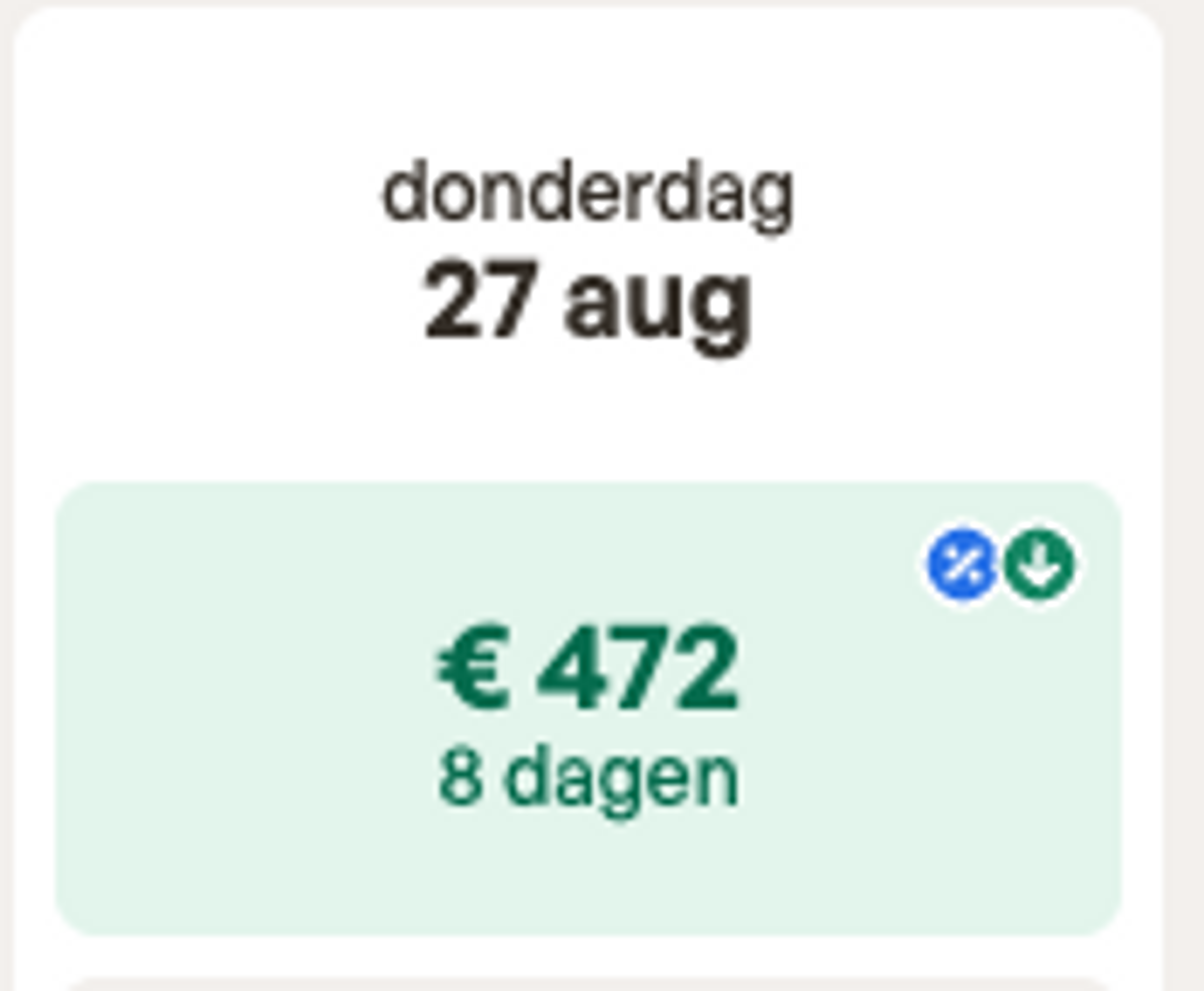 Boekingsvoorbeeld