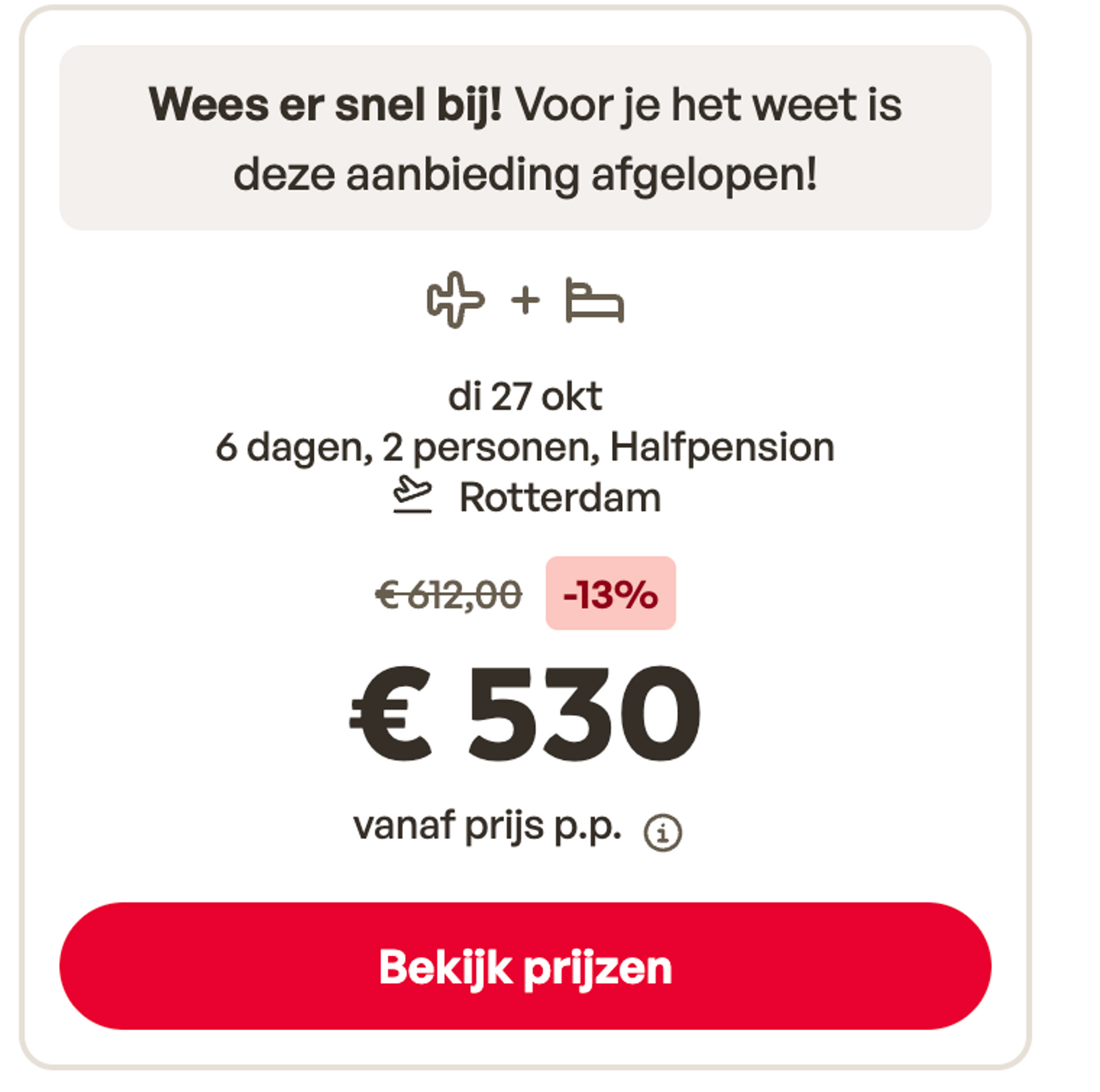 Boekingsvoorbeeld