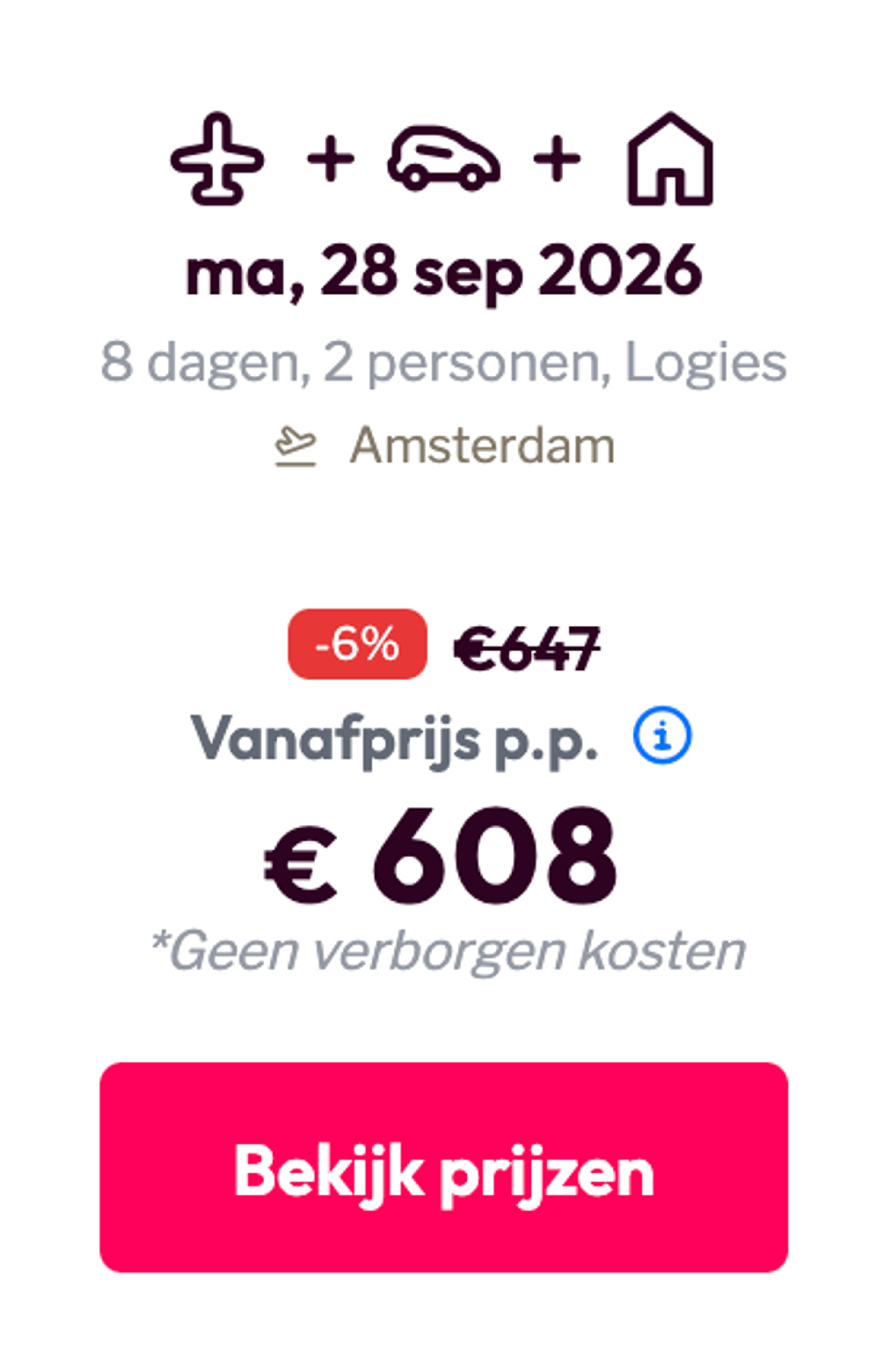 Boekingsvoorbeeld