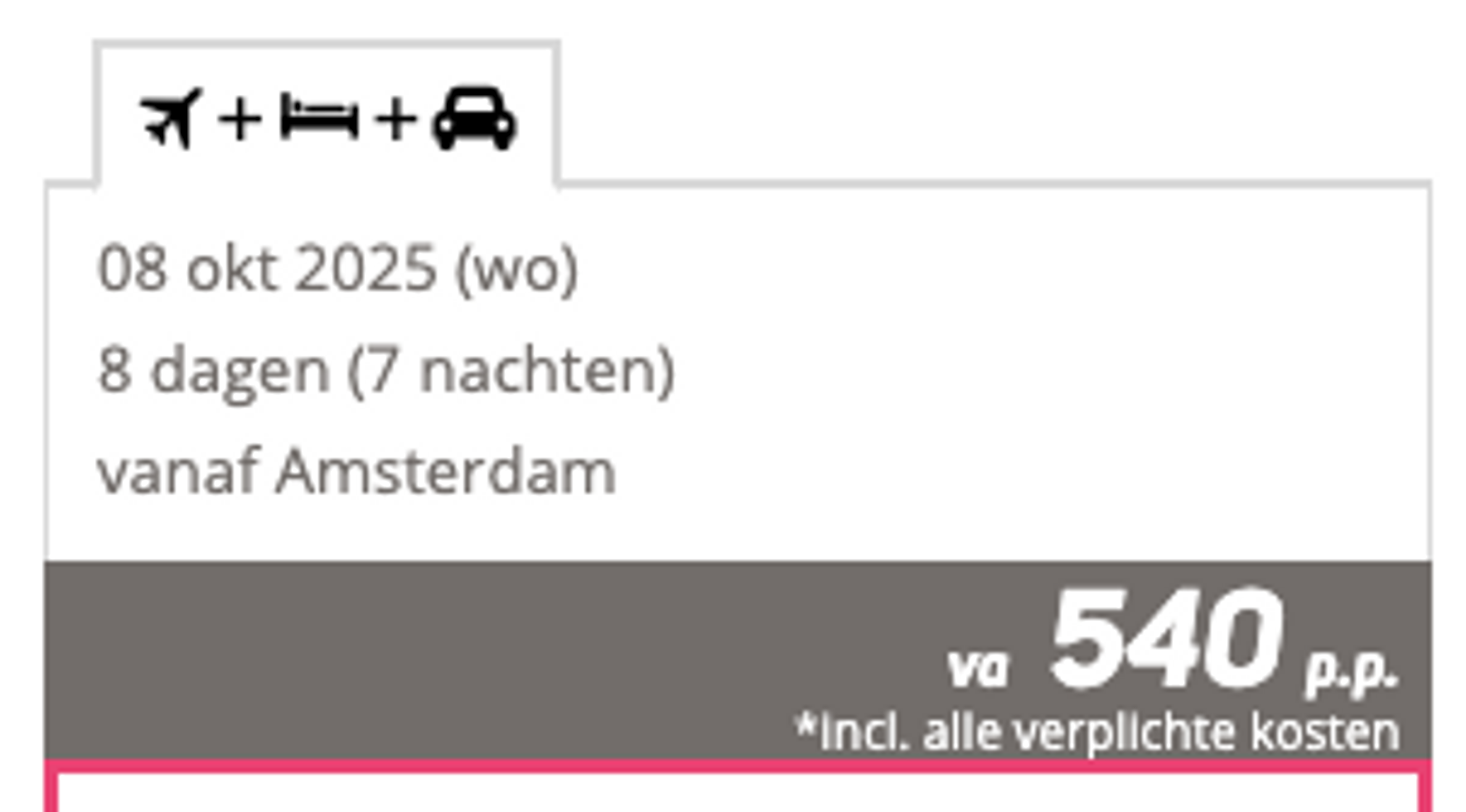 Boekingsvoorbeeld