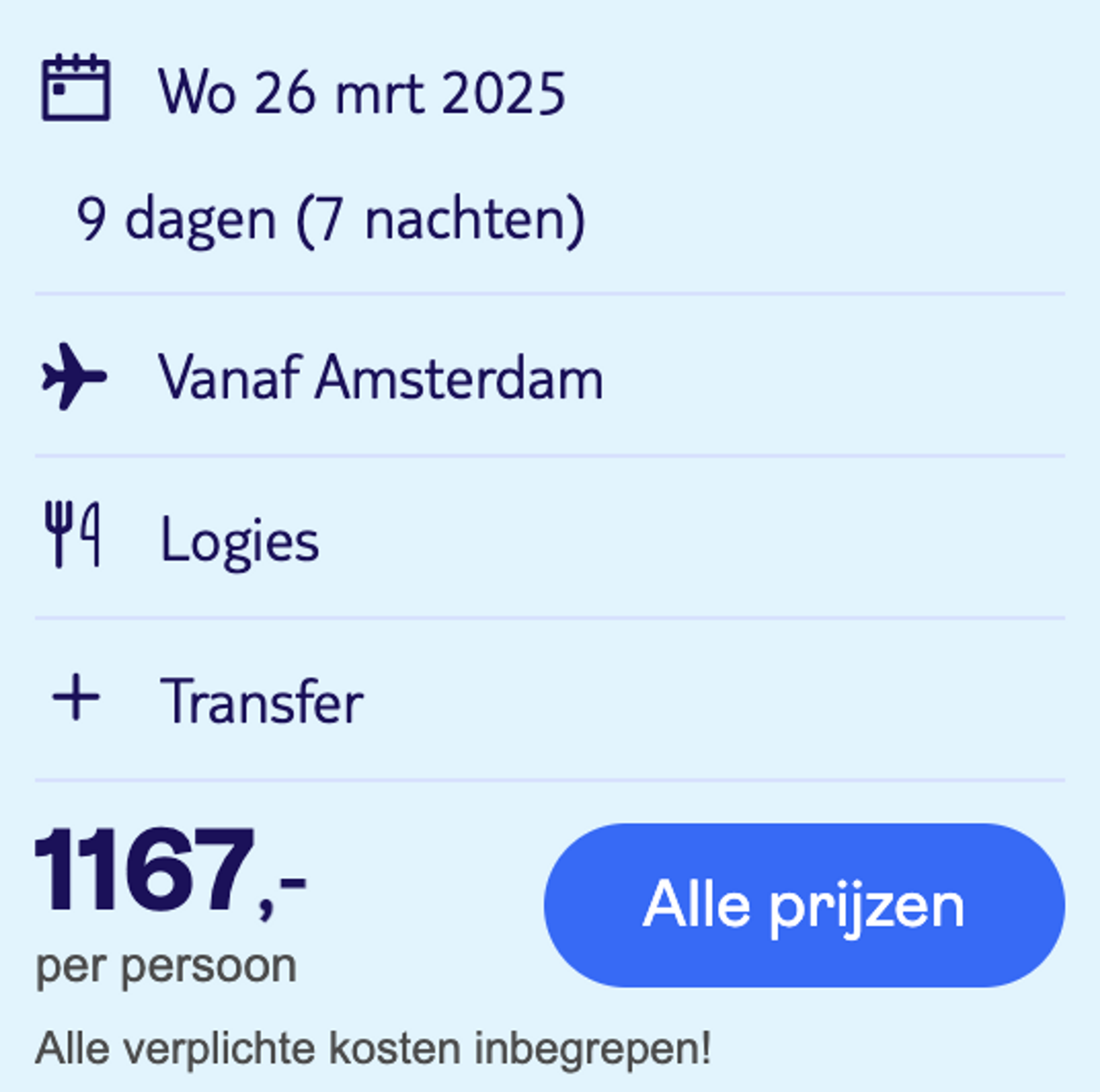 Boekingsvoorbeeld