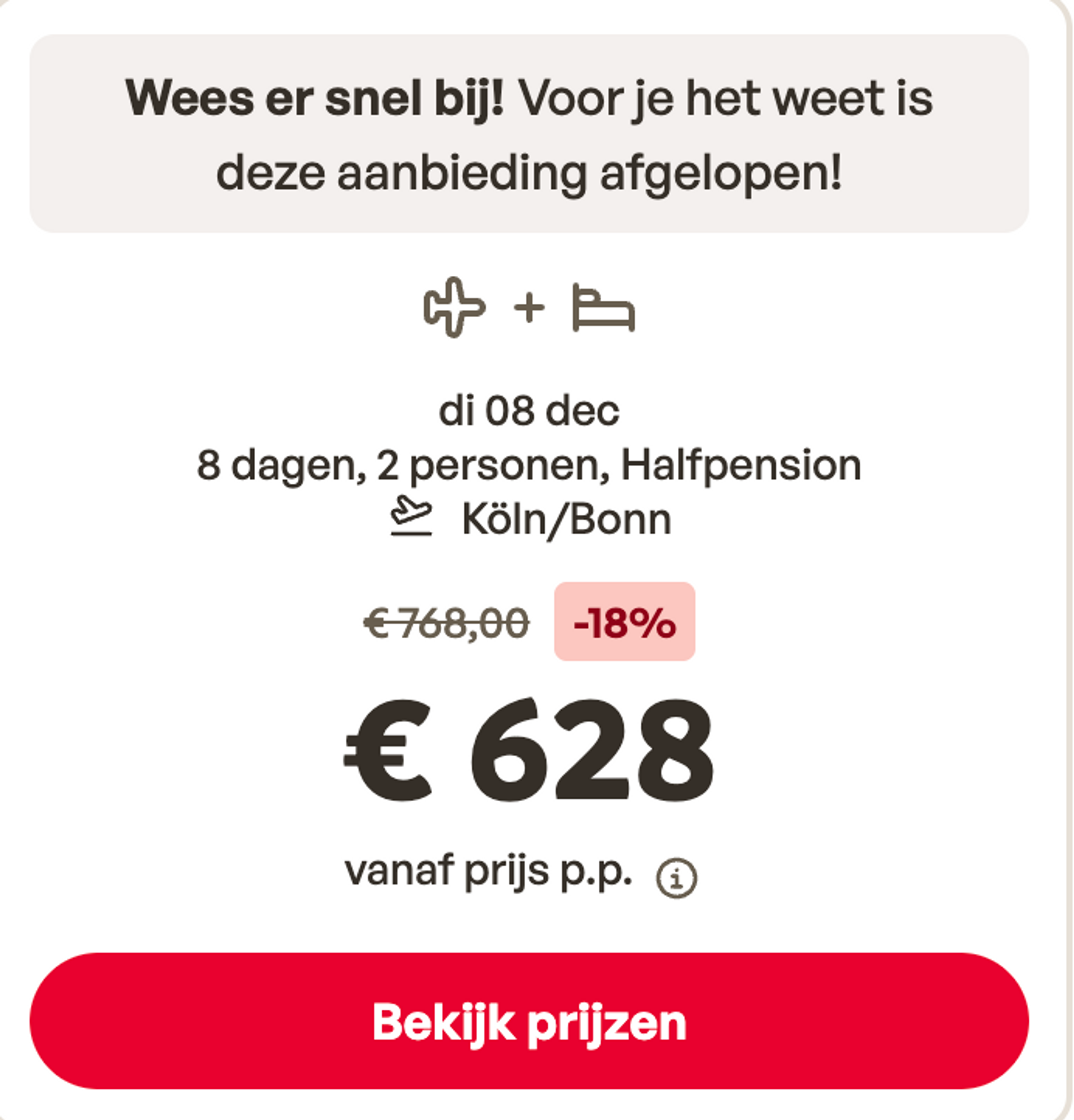 Boekingsvoorbeeld
