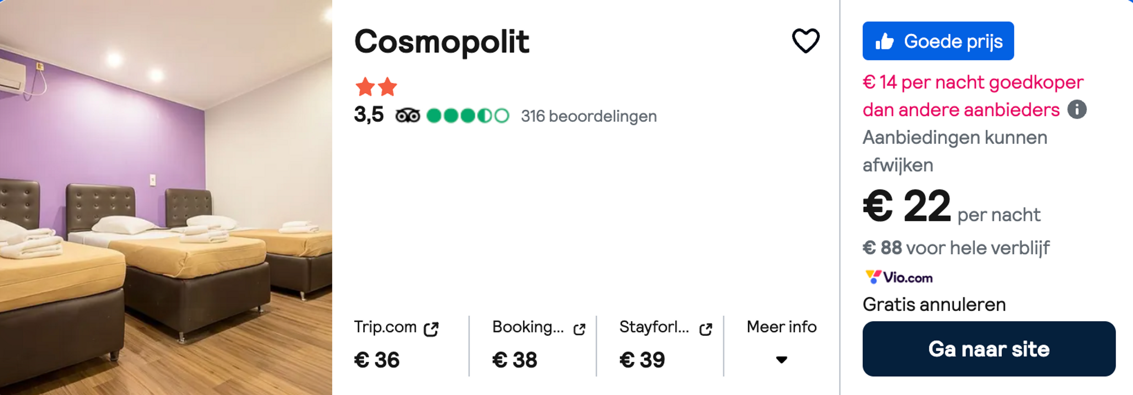 Boekingsvoorbeeld