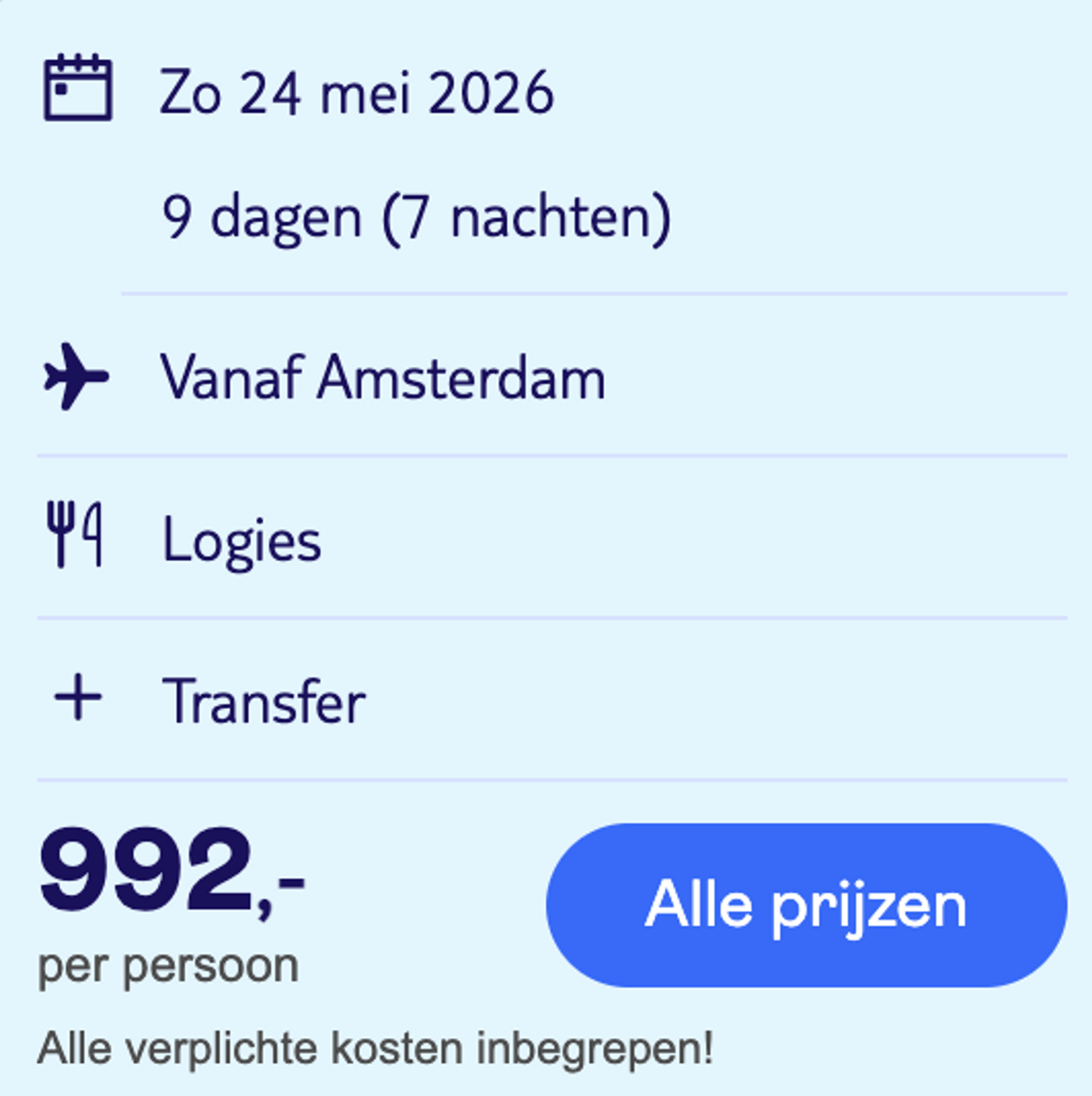 Boekingsvoorbeeld