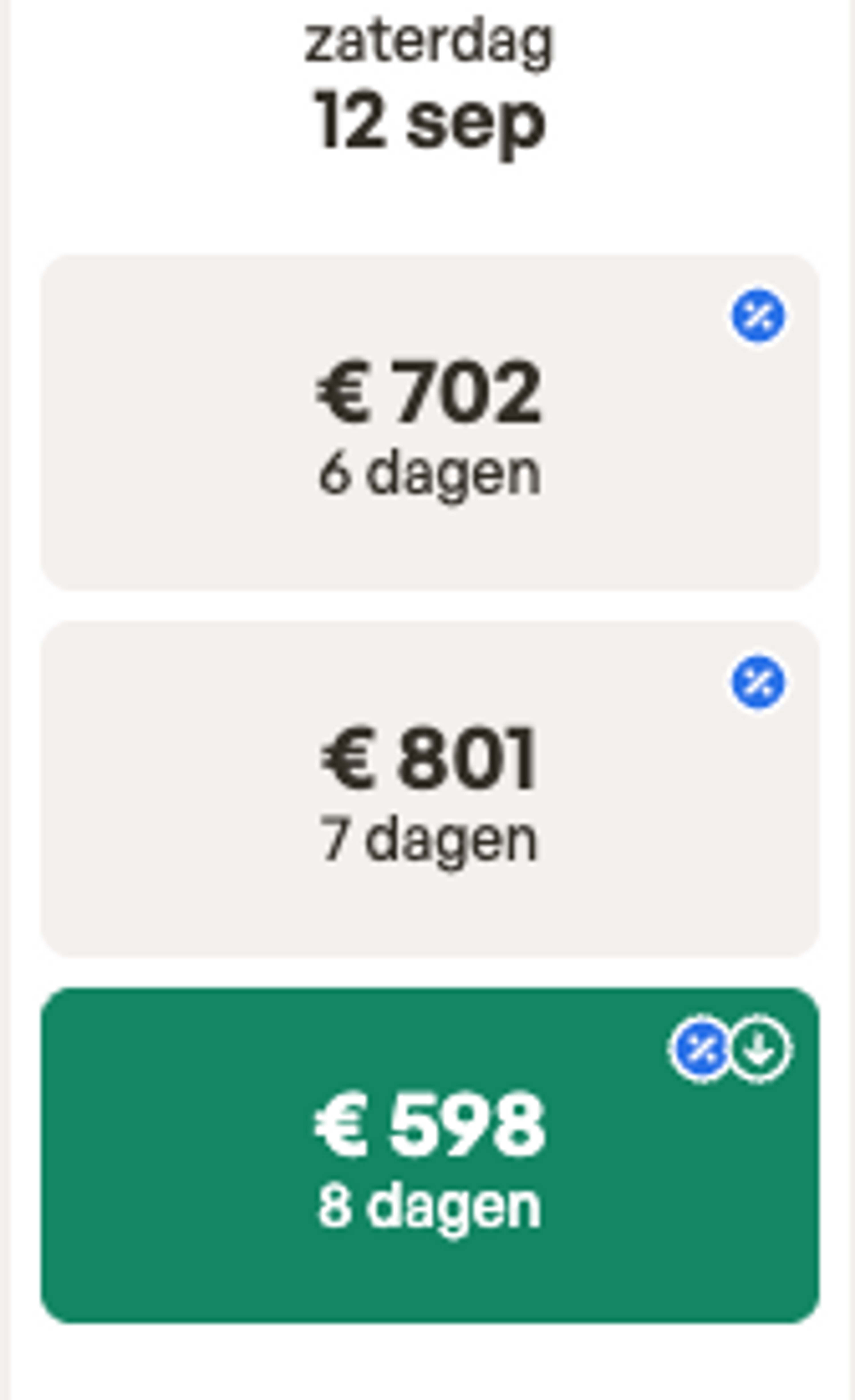 Boekingsvoorbeeld
