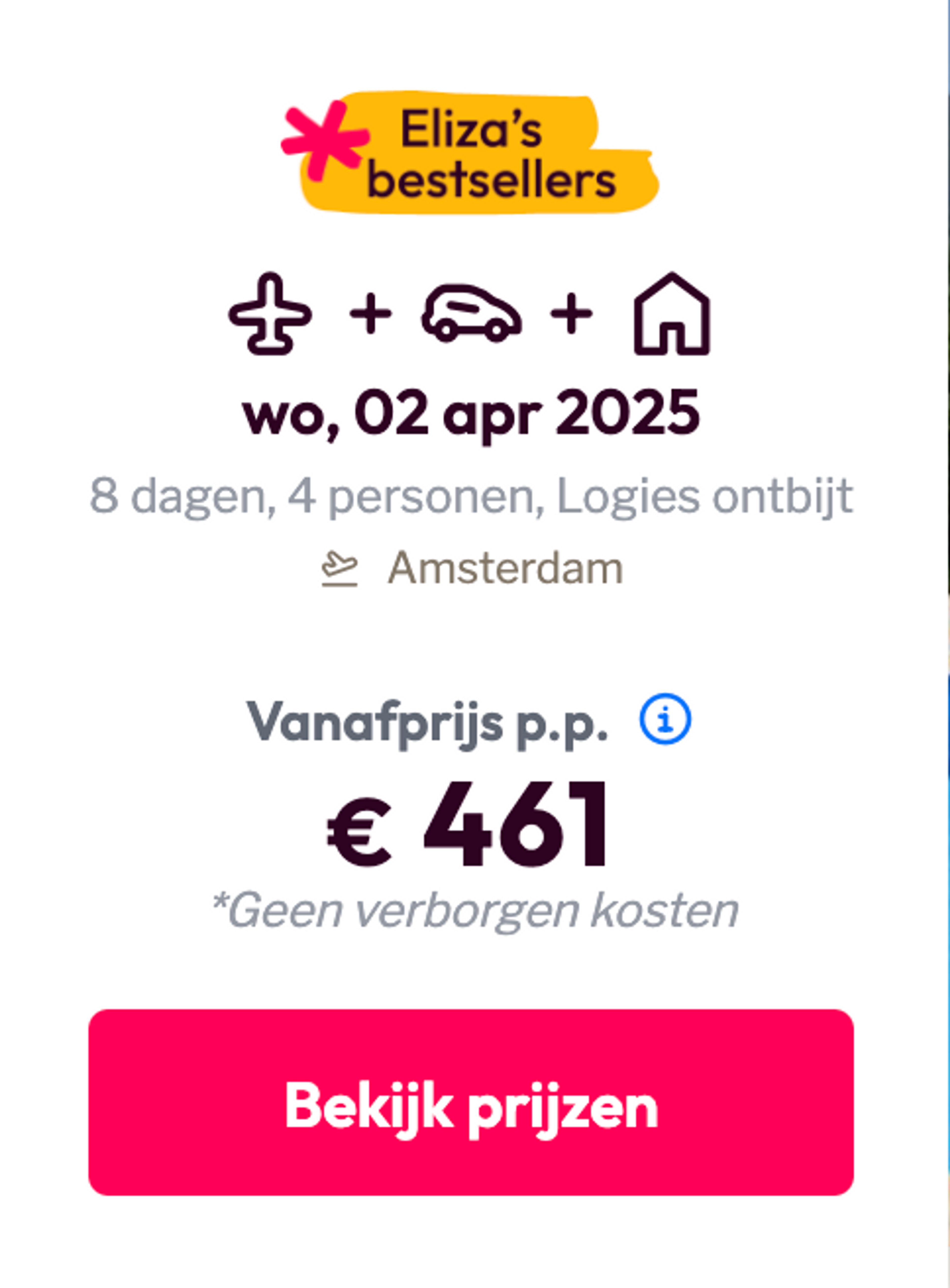 Boekingsvoorbeeld