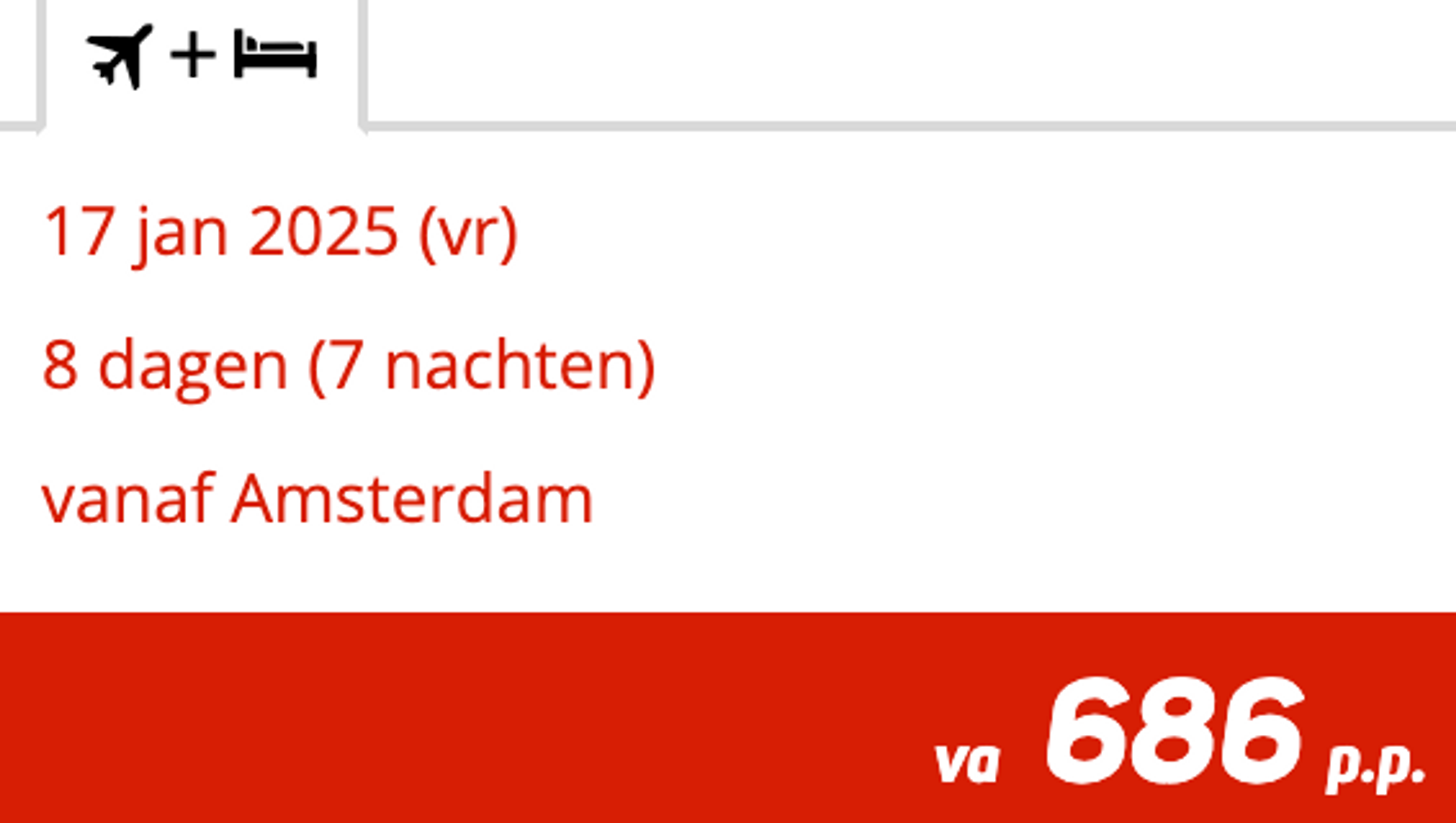Boekingsvoorbeeld