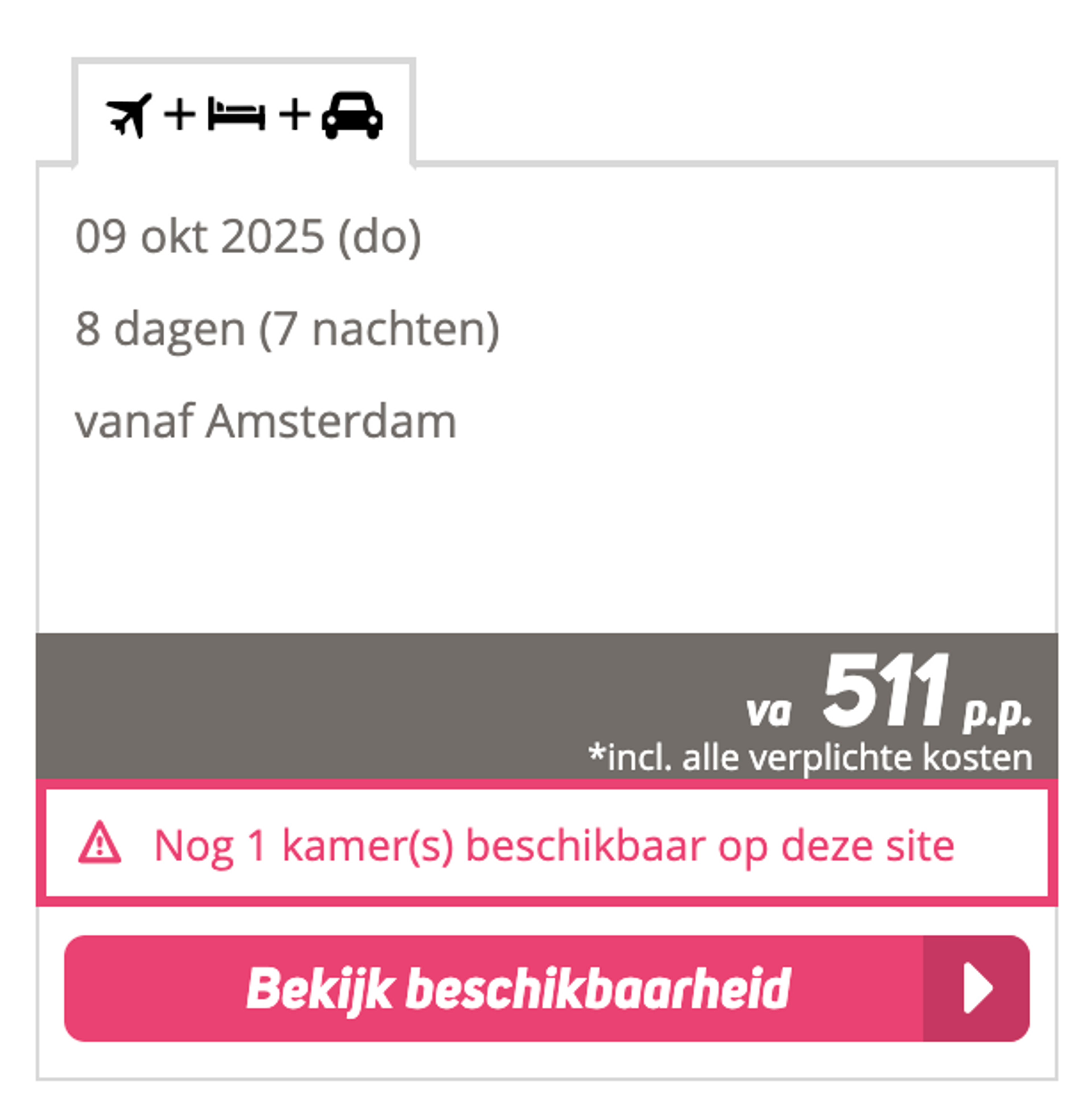 Boekingsvoorbeeld