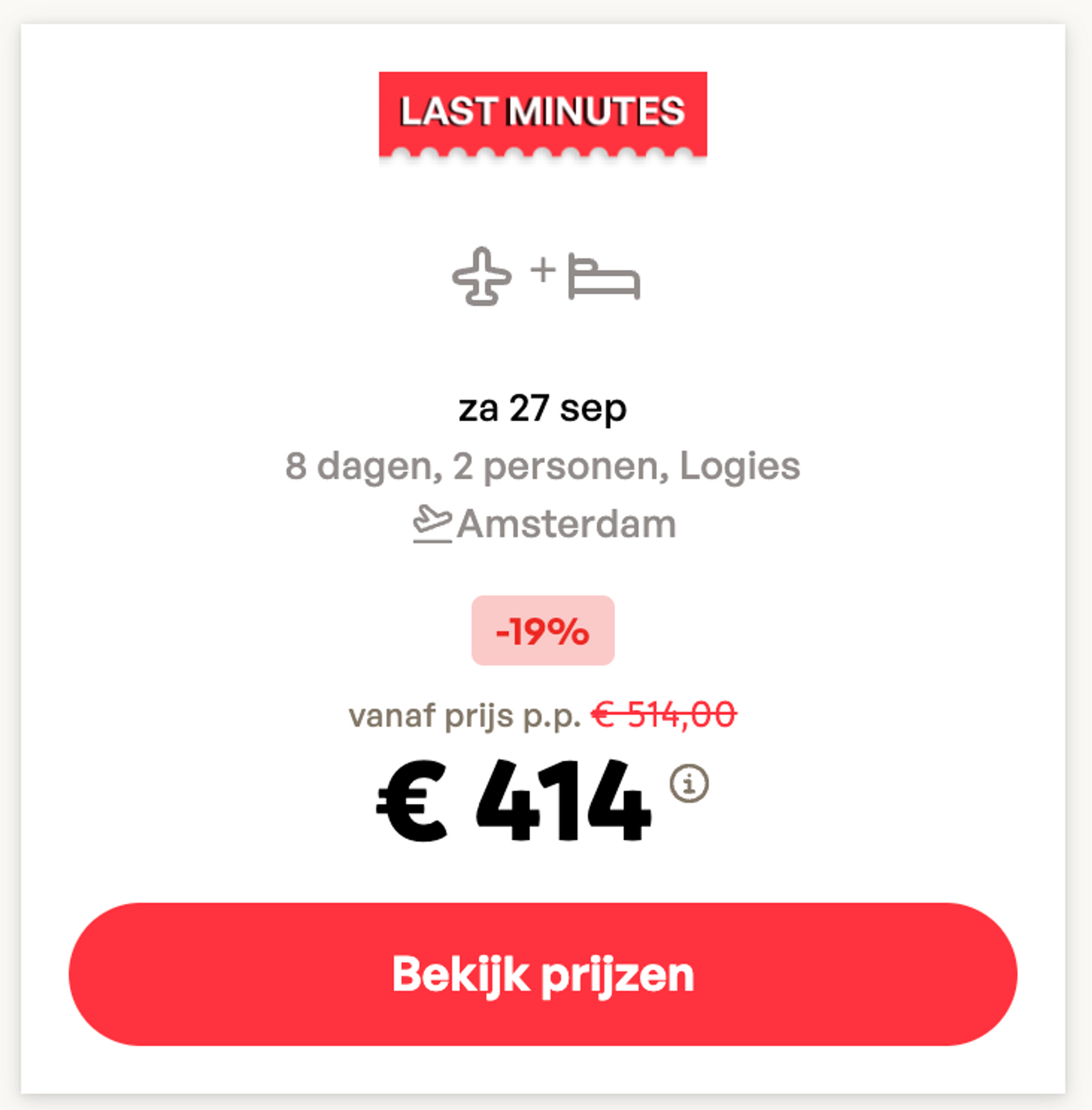 Boekingsvoorbeeld
