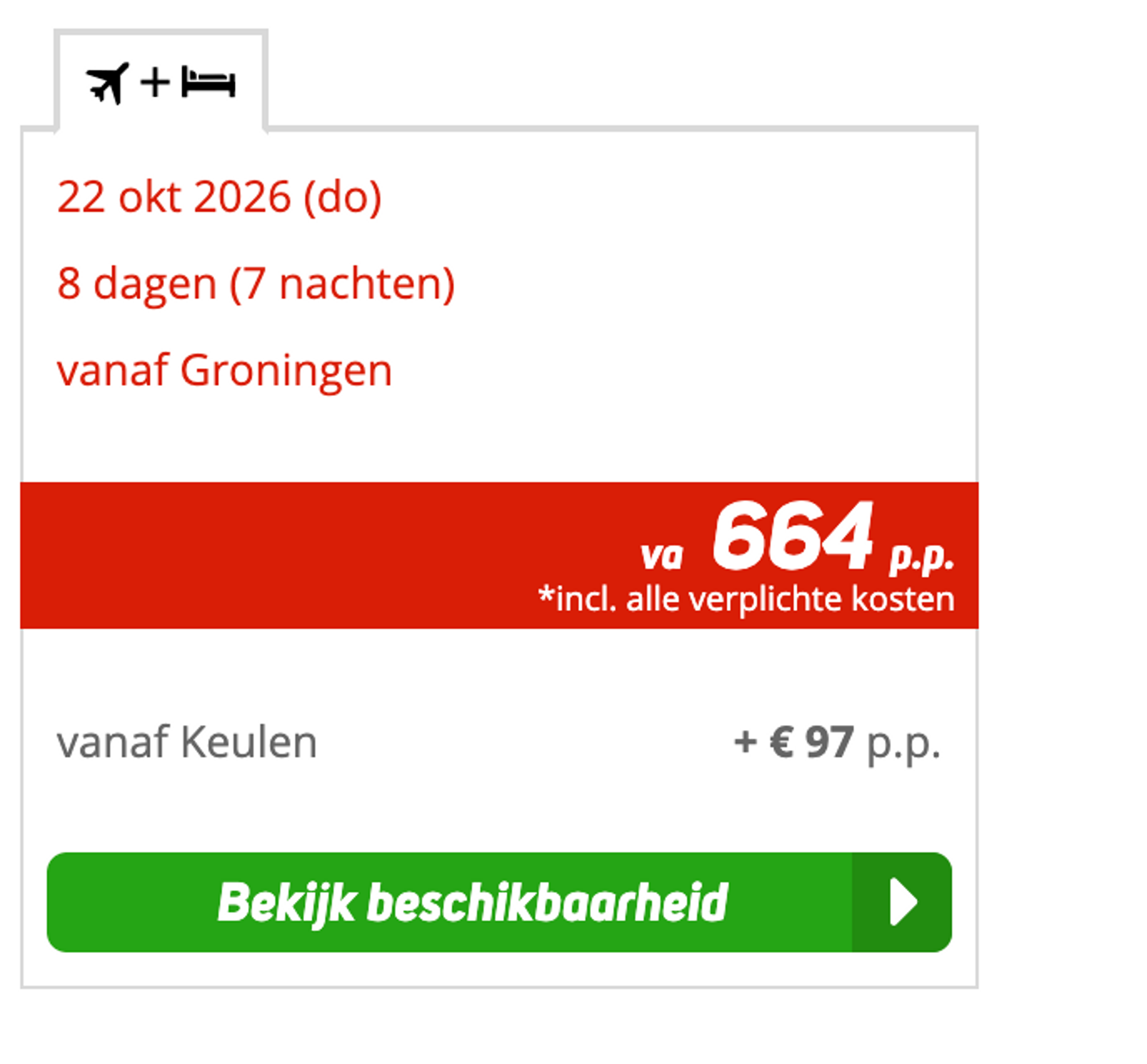 Boekingsvoorbeeld