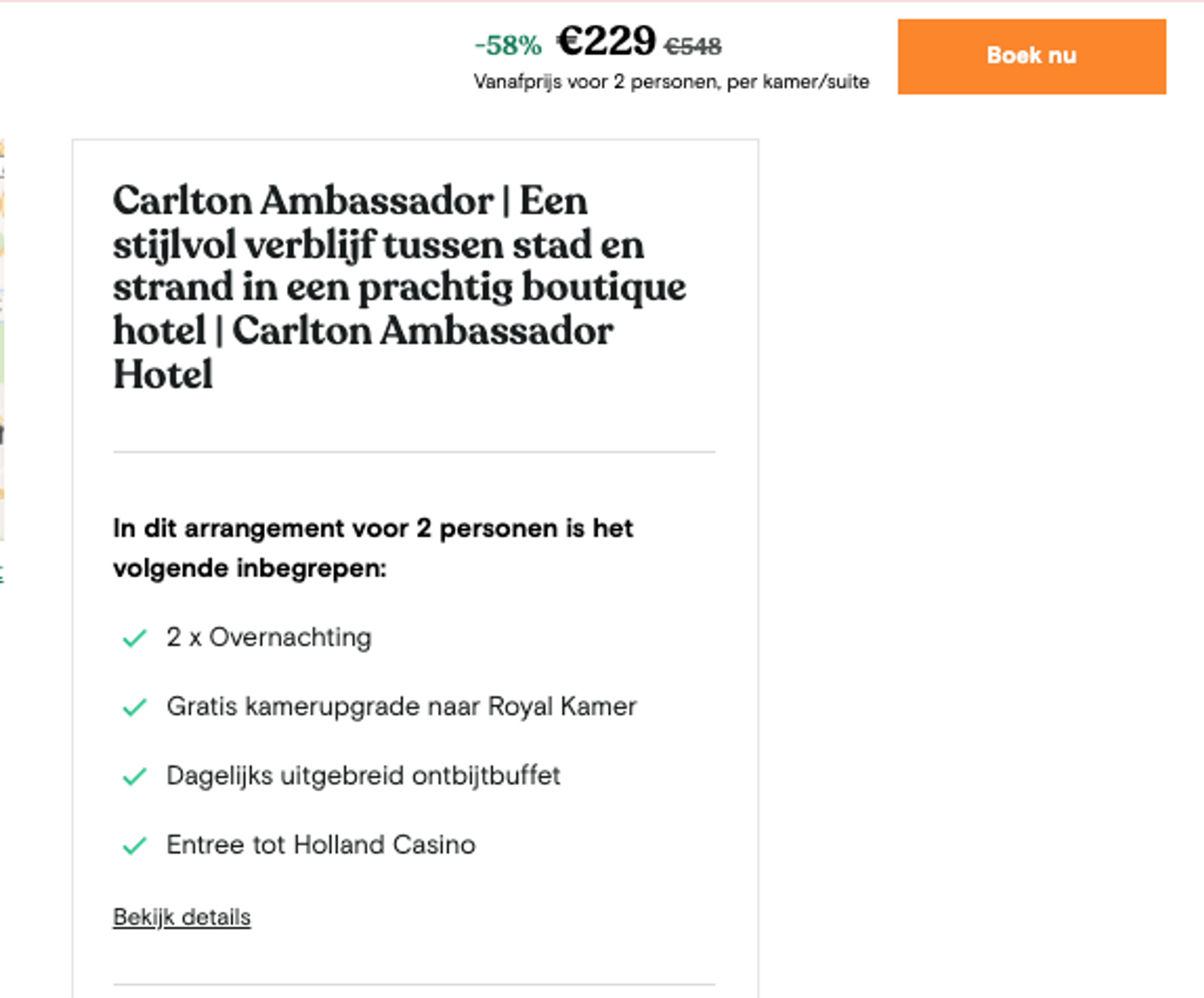 Boekingsvoorbeeld