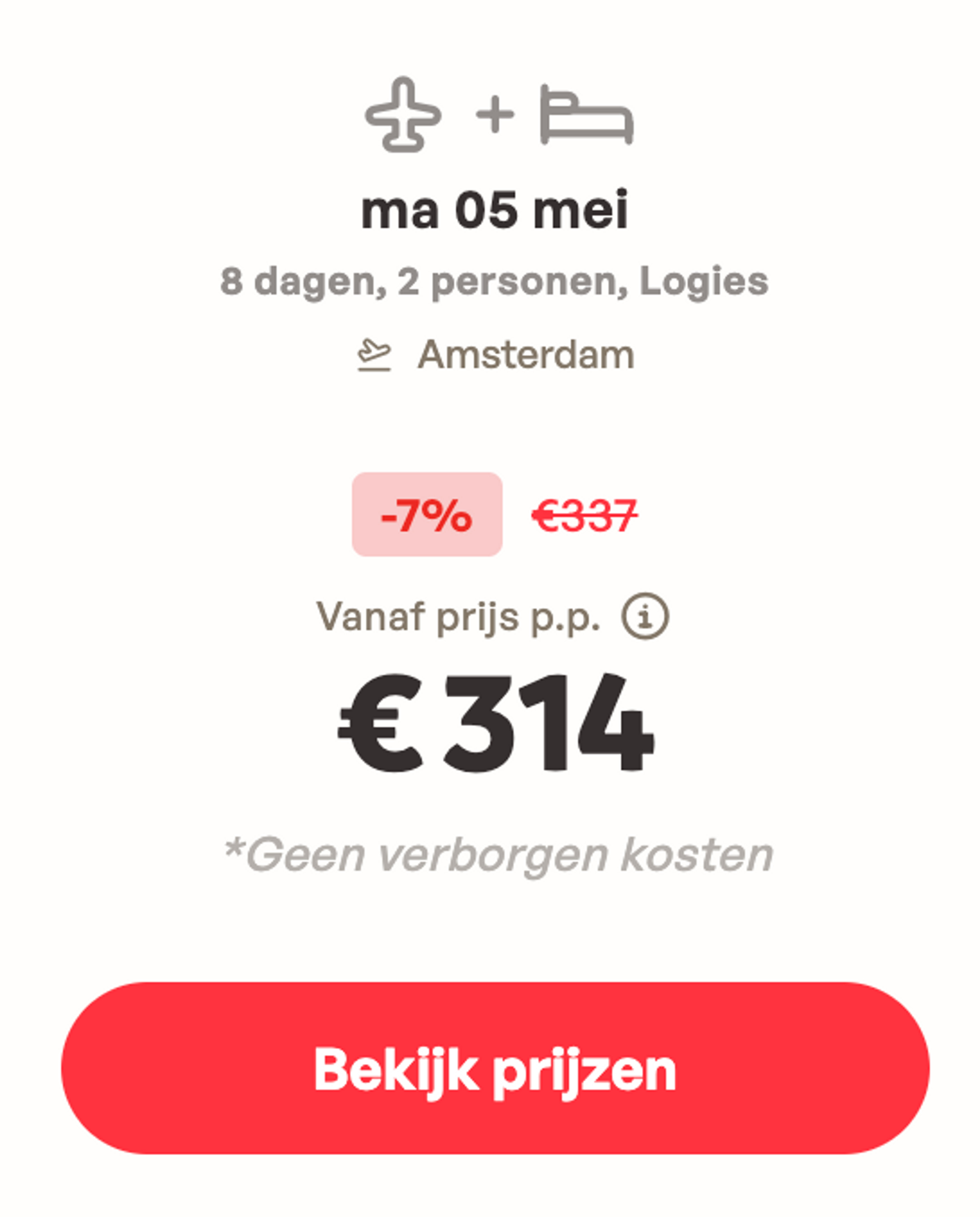 Boekingsvoorbeeld