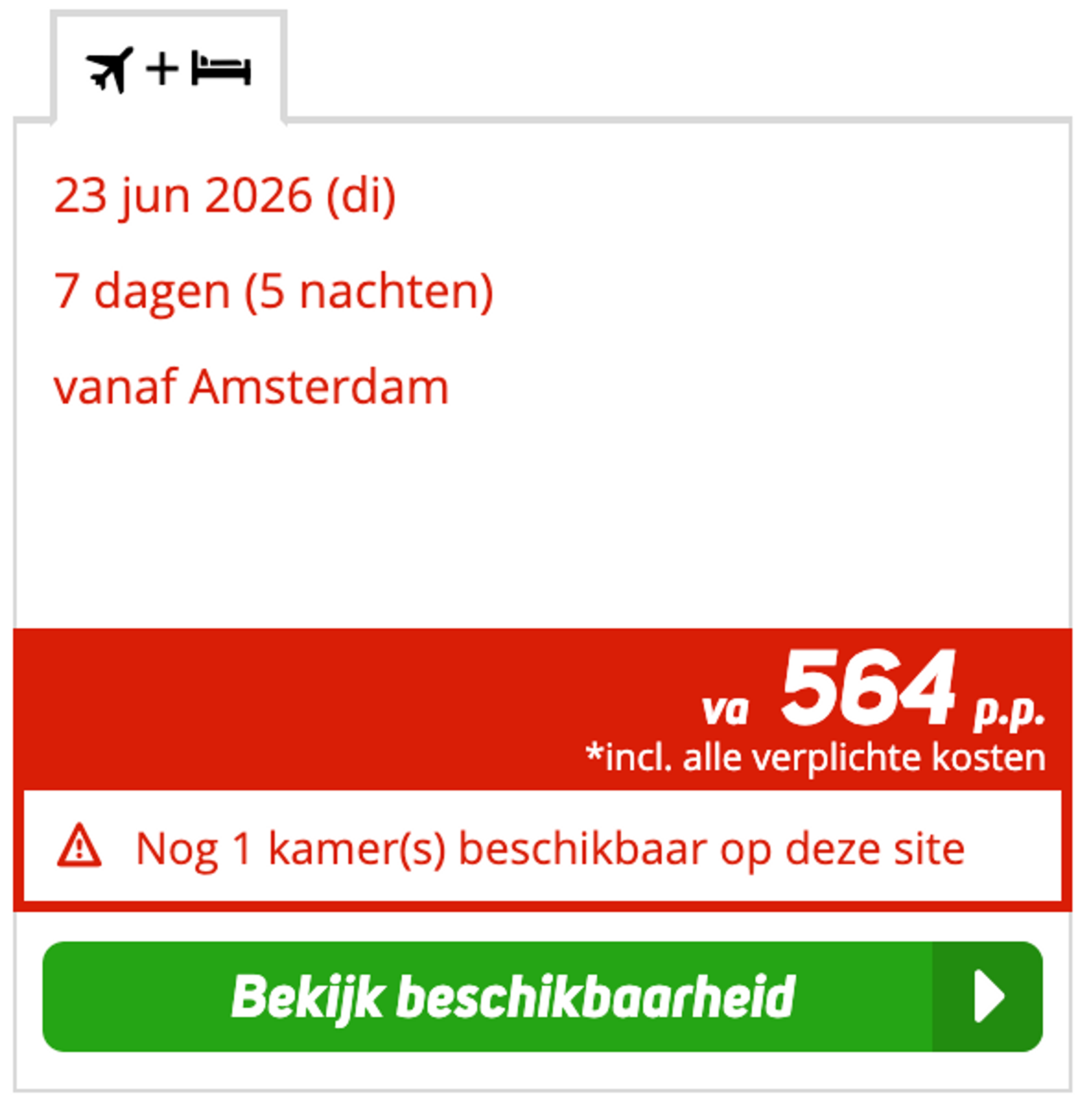 Boekingsvoorbeeld