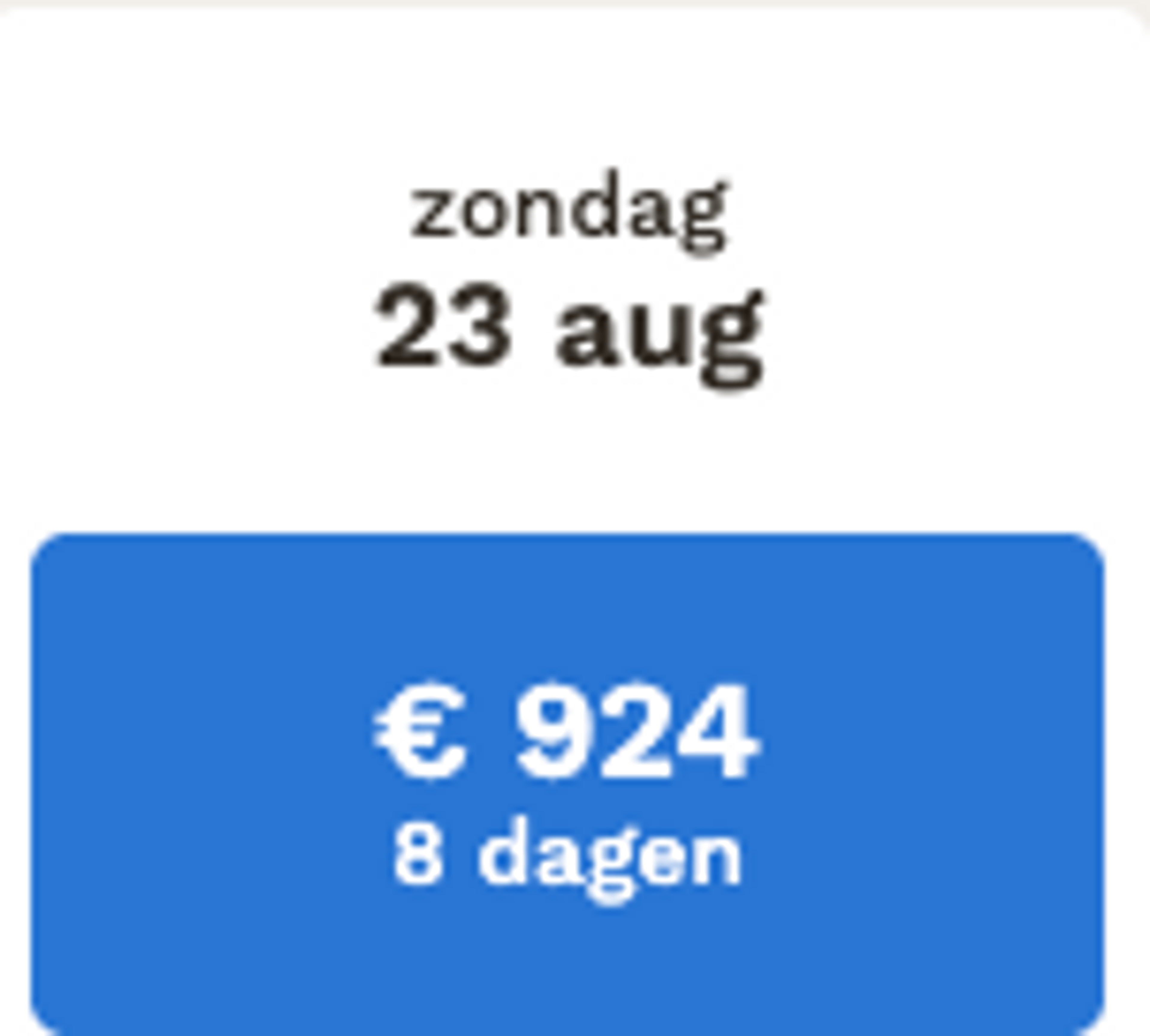Boekingsvoorbeeld