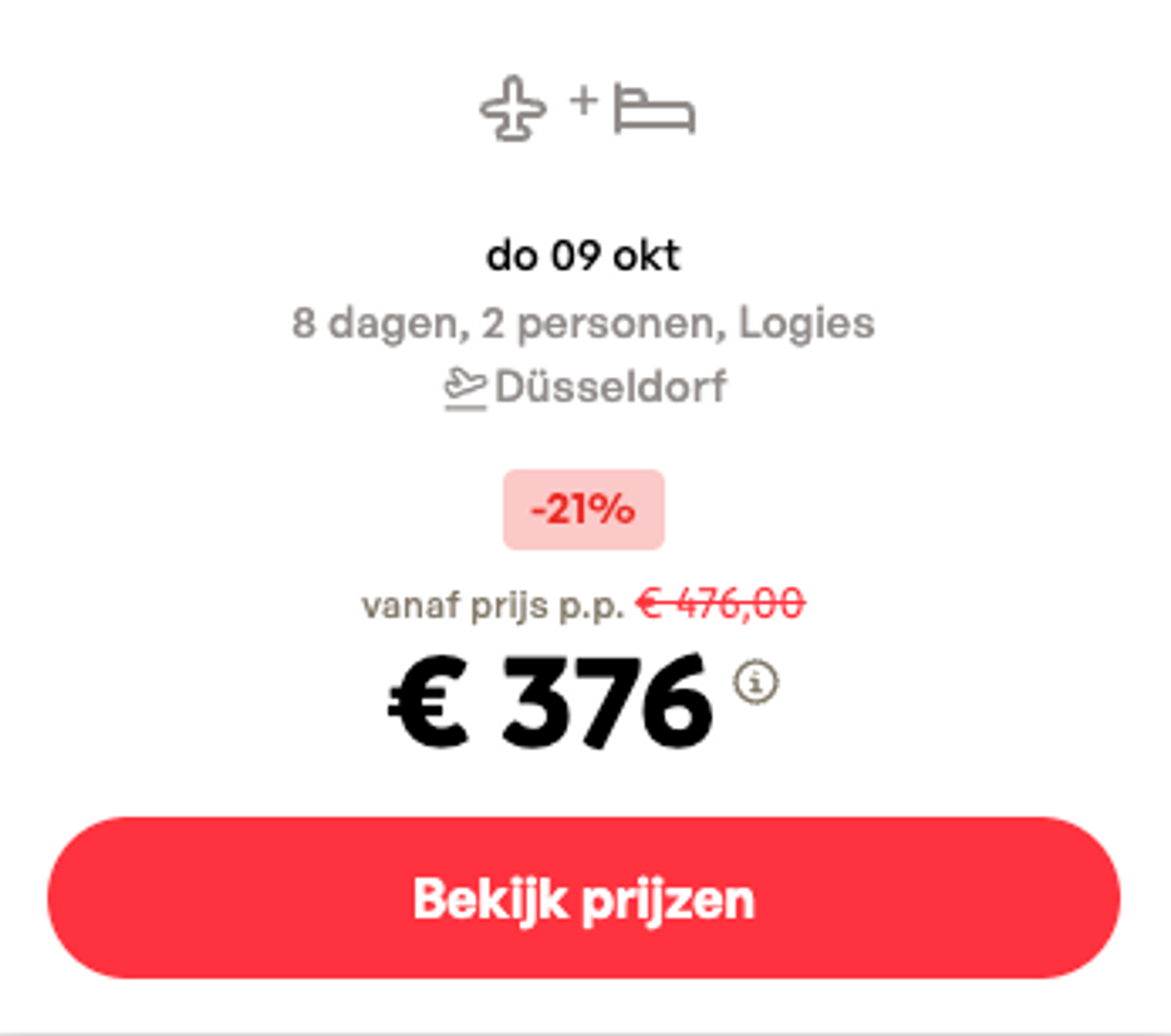 Boekingsvoorbeeld