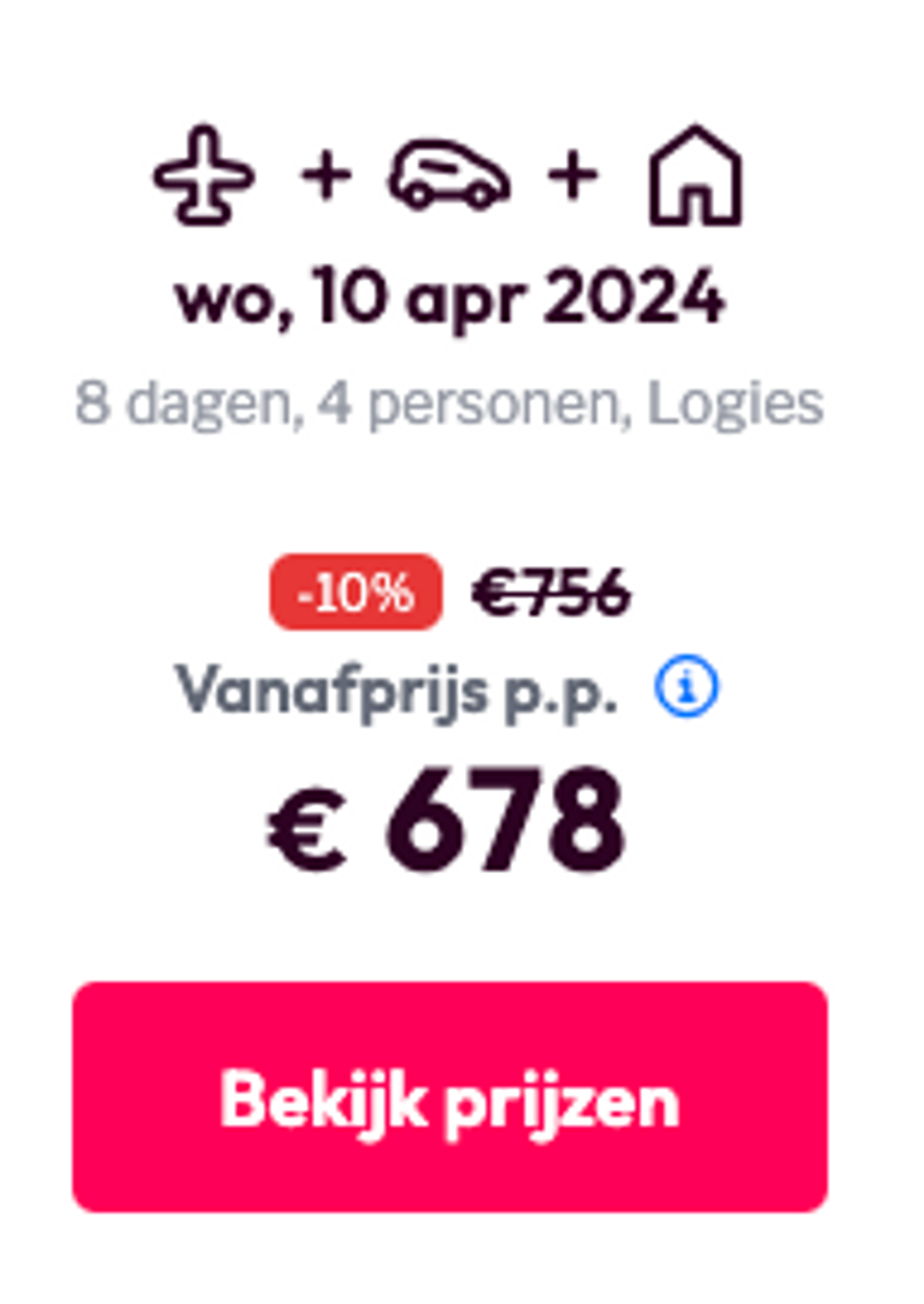 Boekingsvoorbeeld