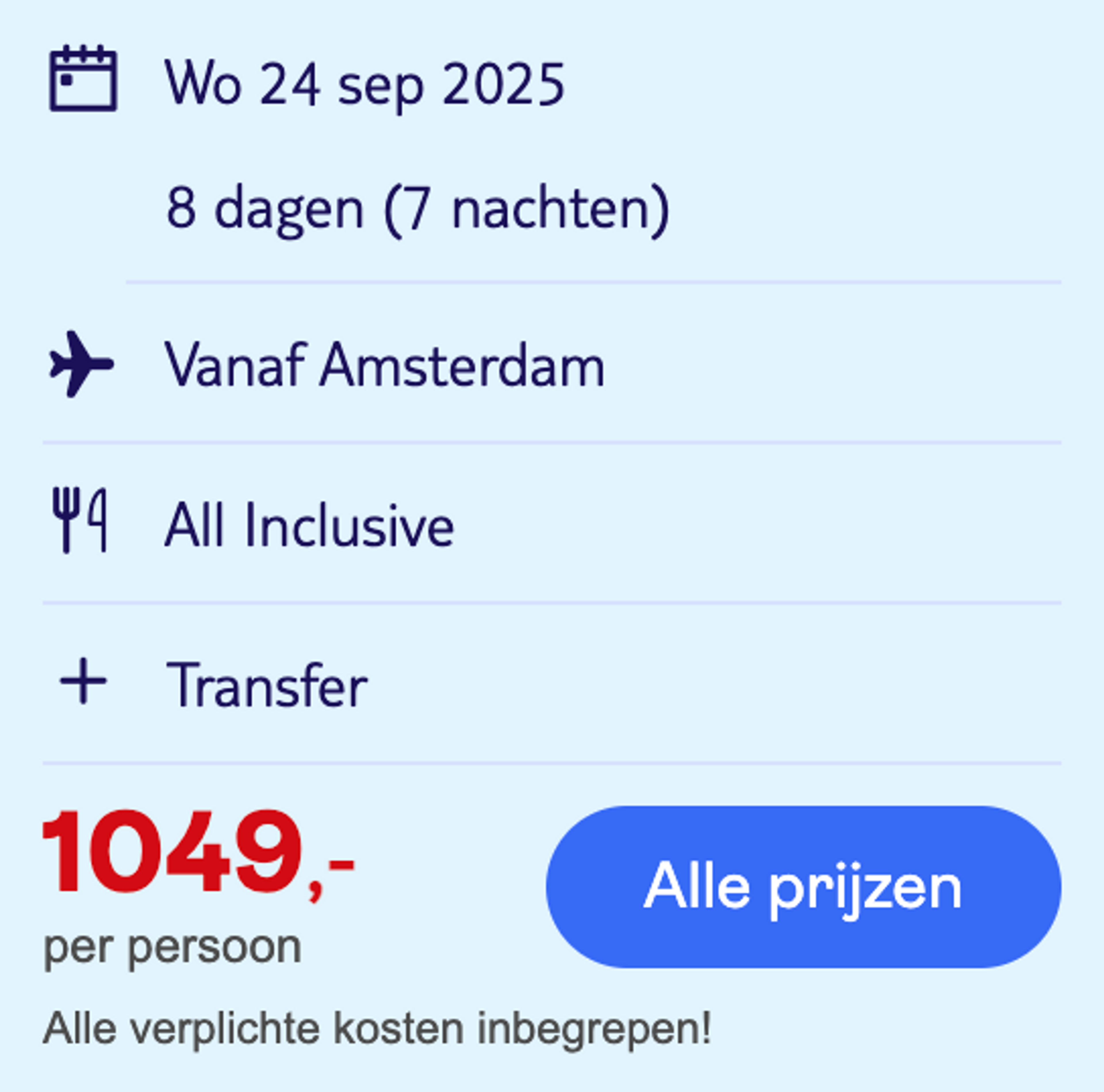 Boekingsvoorbeeld