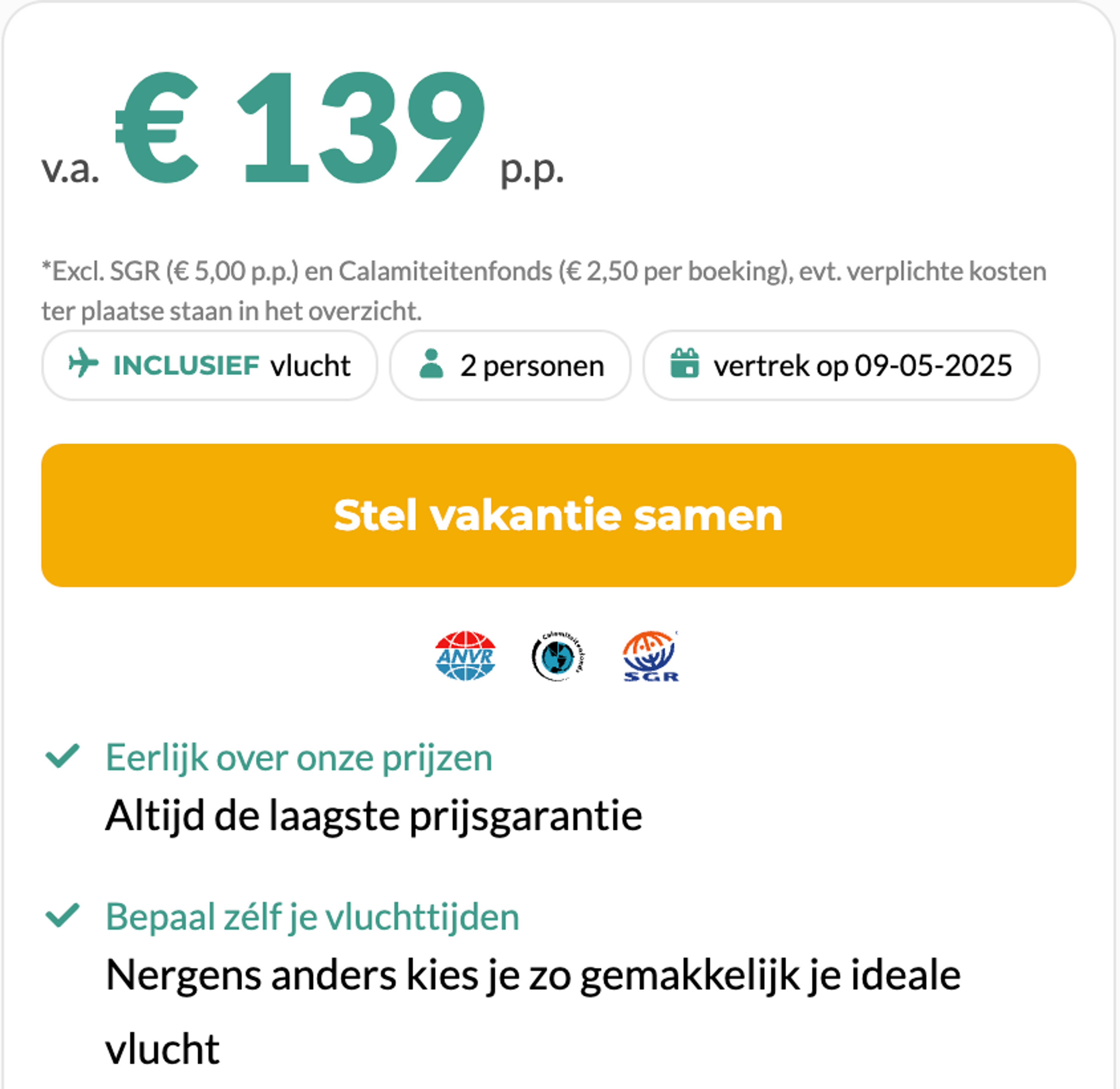 Boekingsvoorbeeld