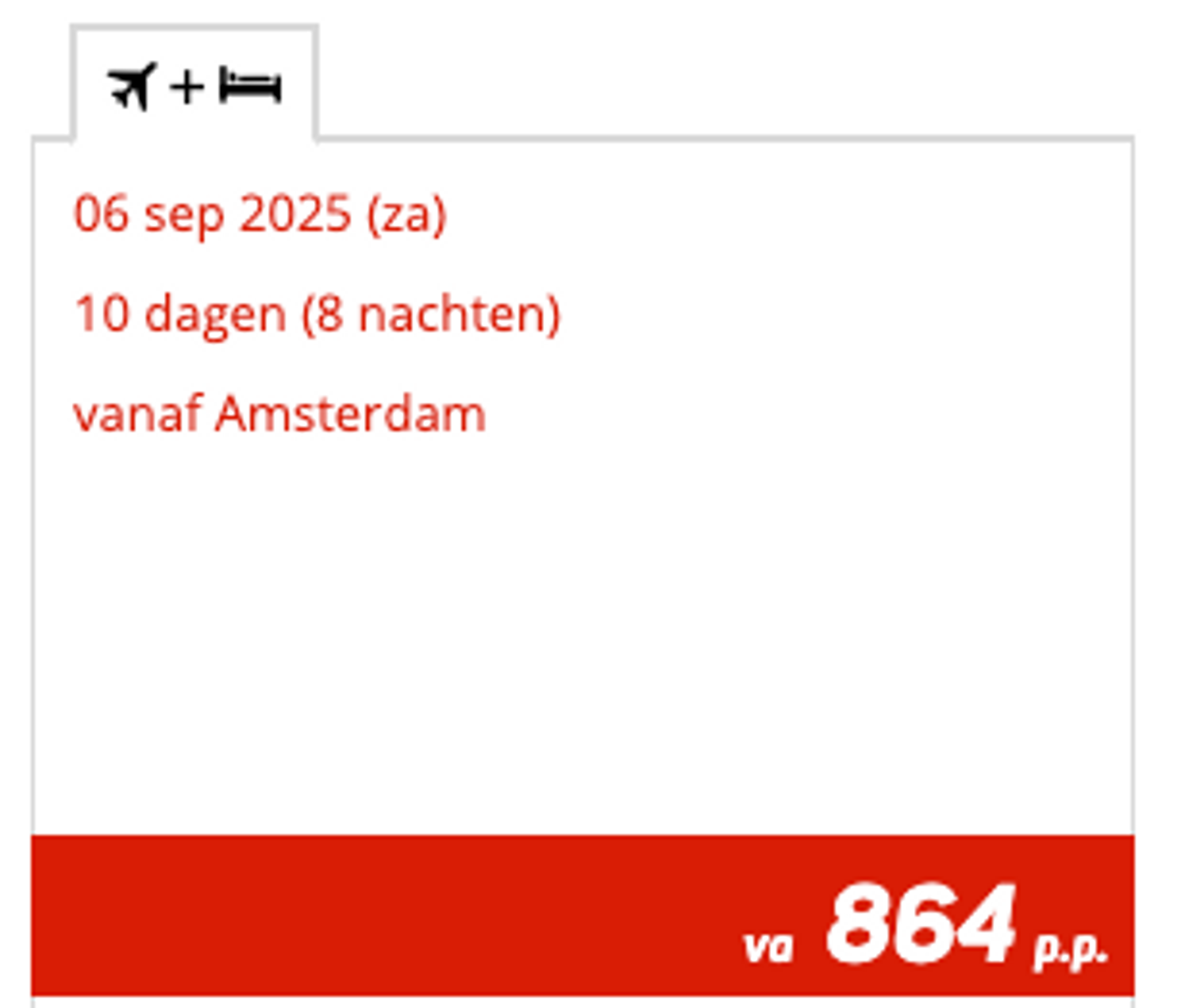 Boekingsvoorbeeld