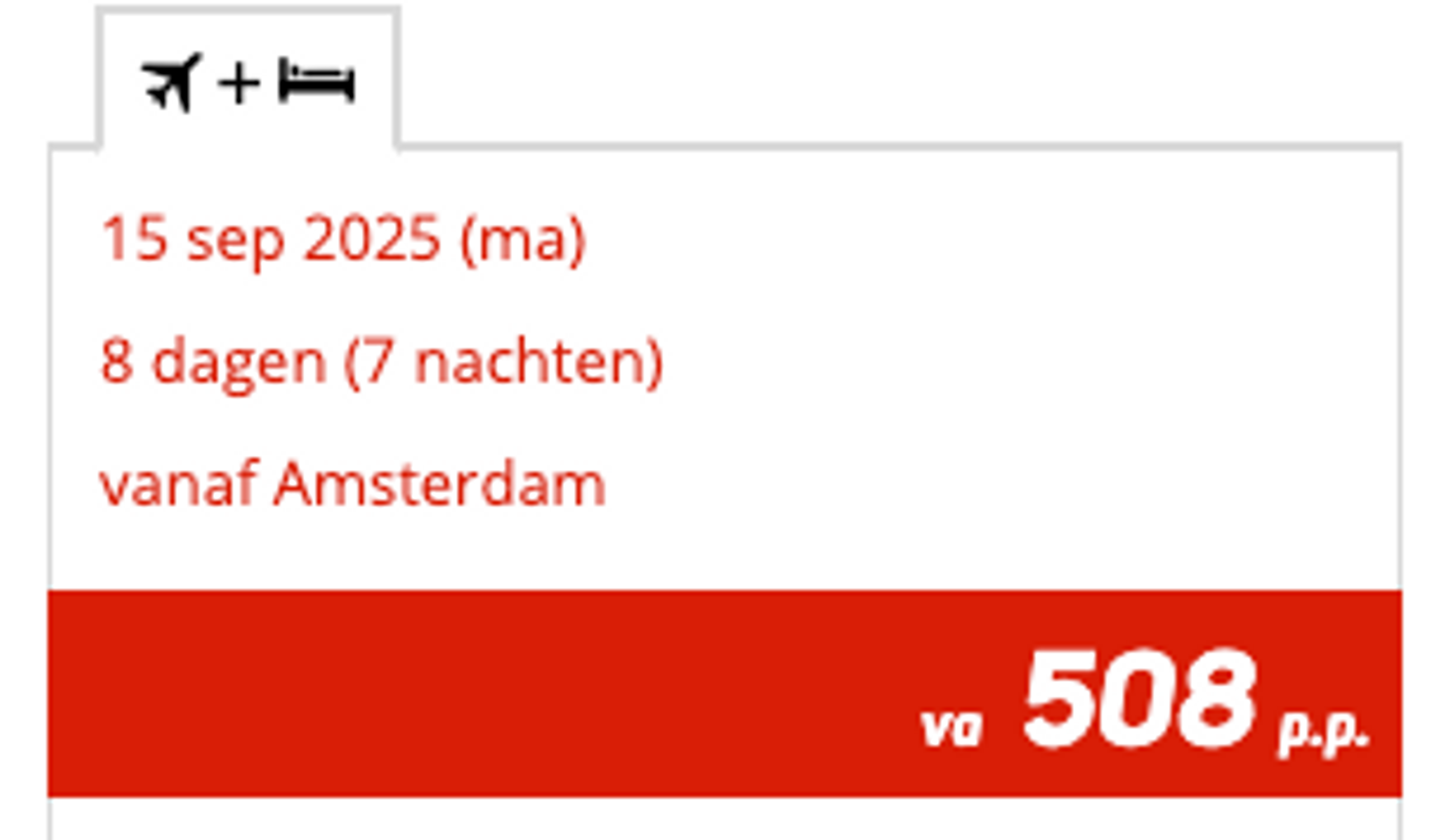 Boekingsvoorbeeld