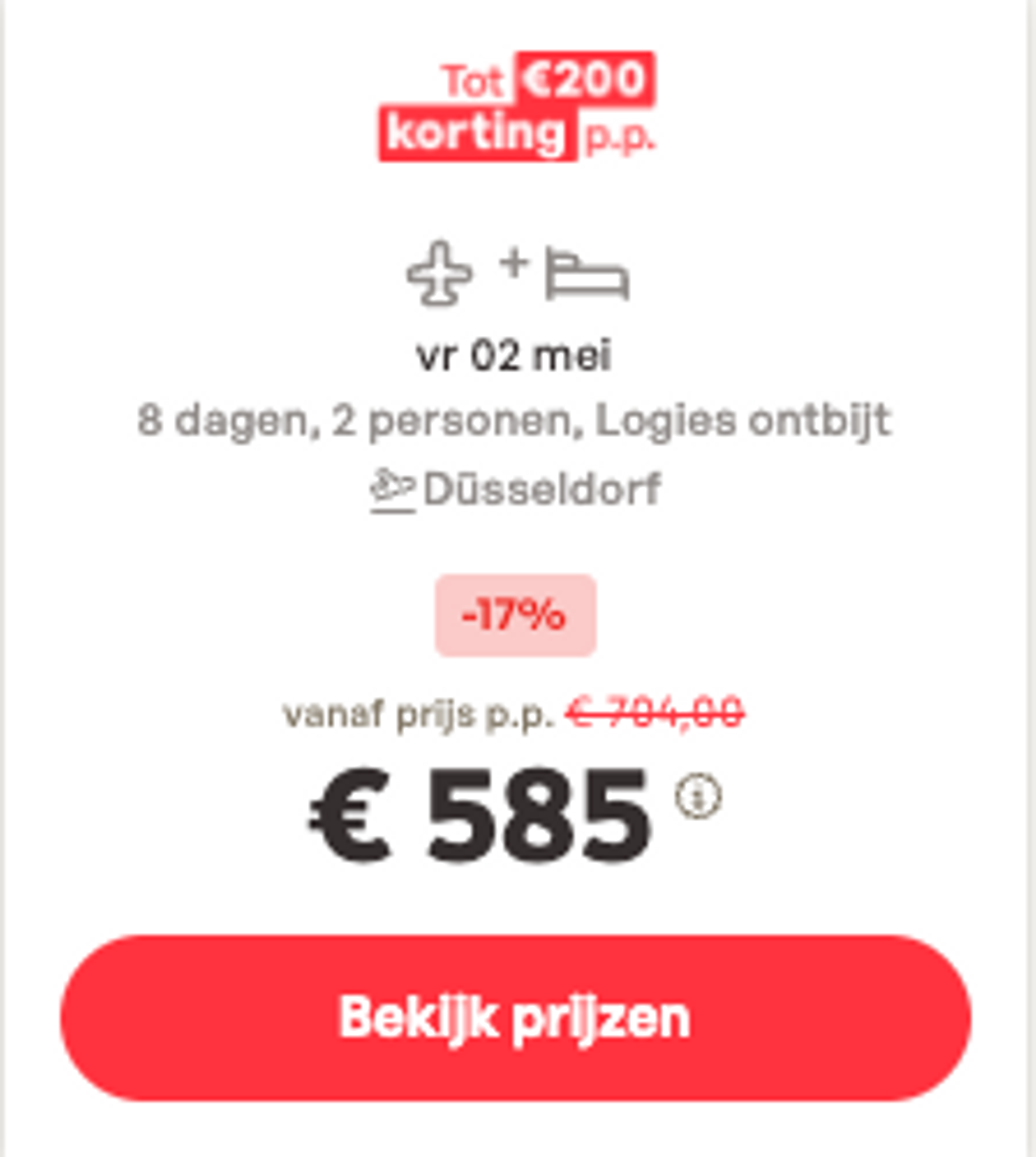 Boekingsvoorbeeld