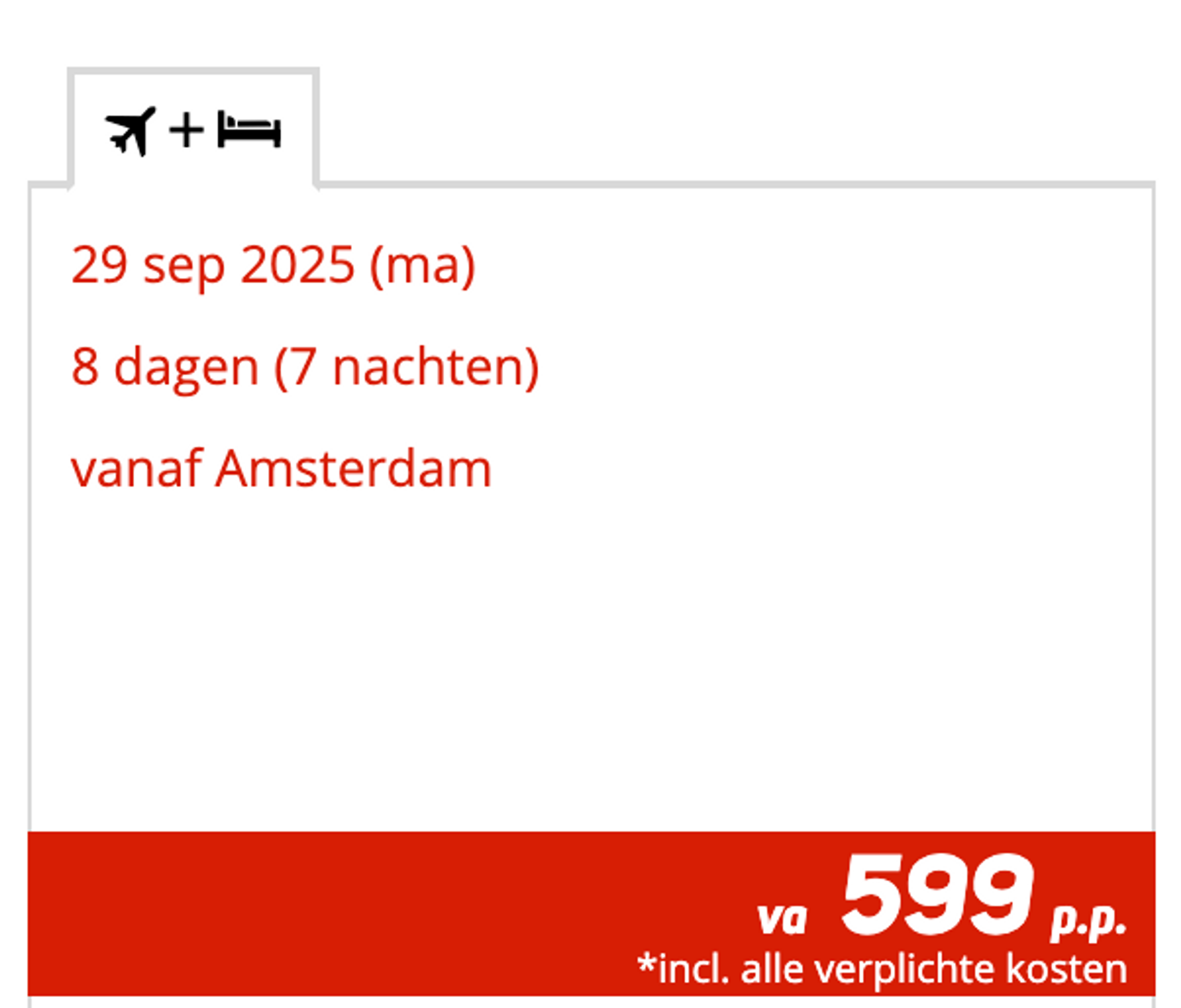 Boekingsvoorbeeld