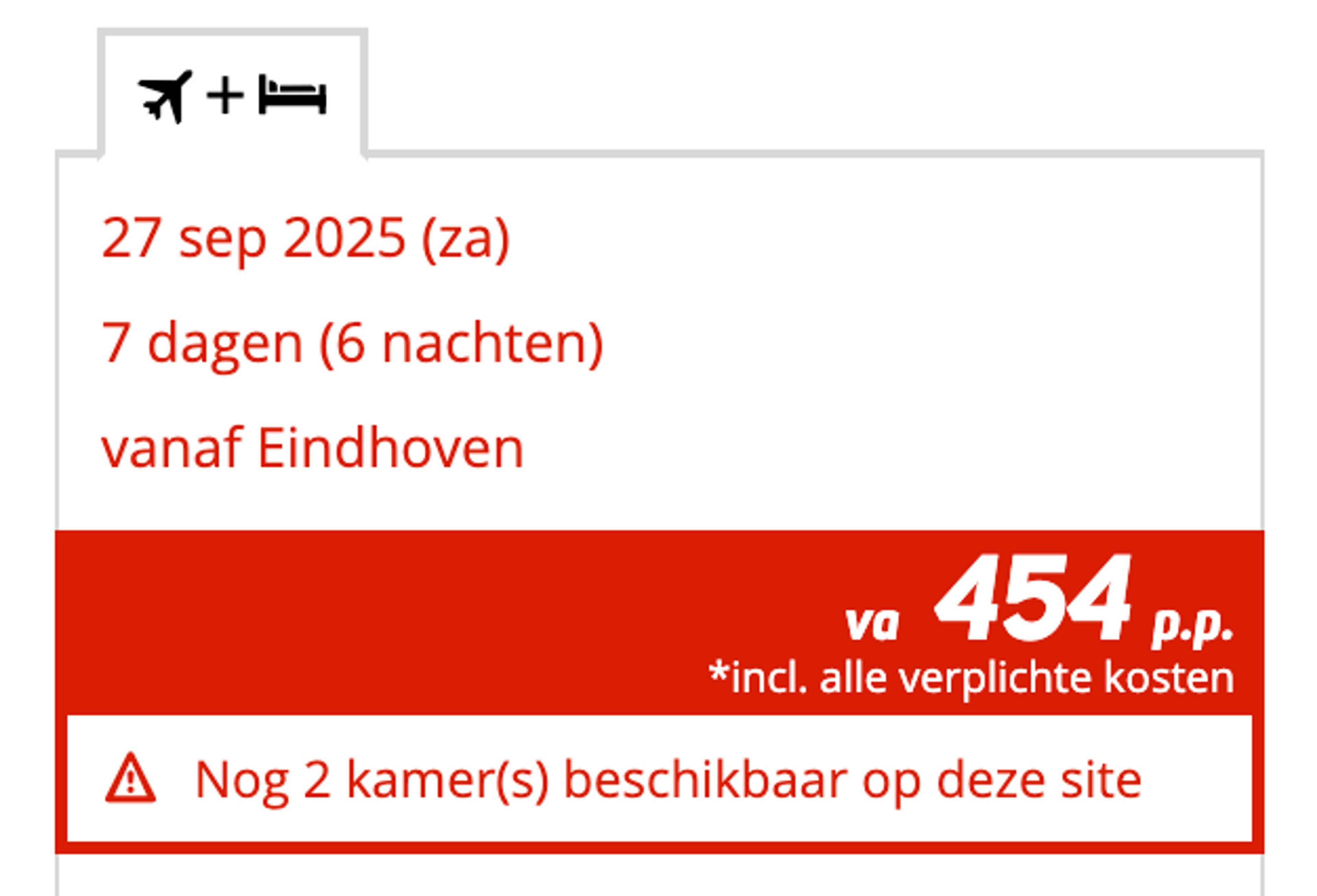 Boekingsvoorbeeld