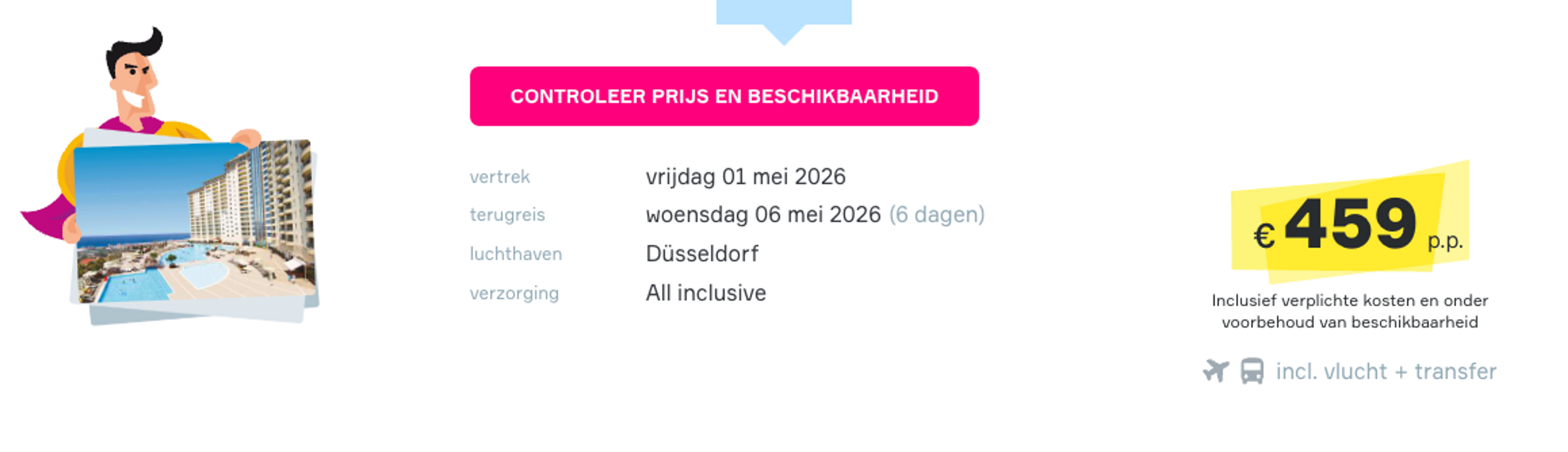 Boekingsvoorbeeld