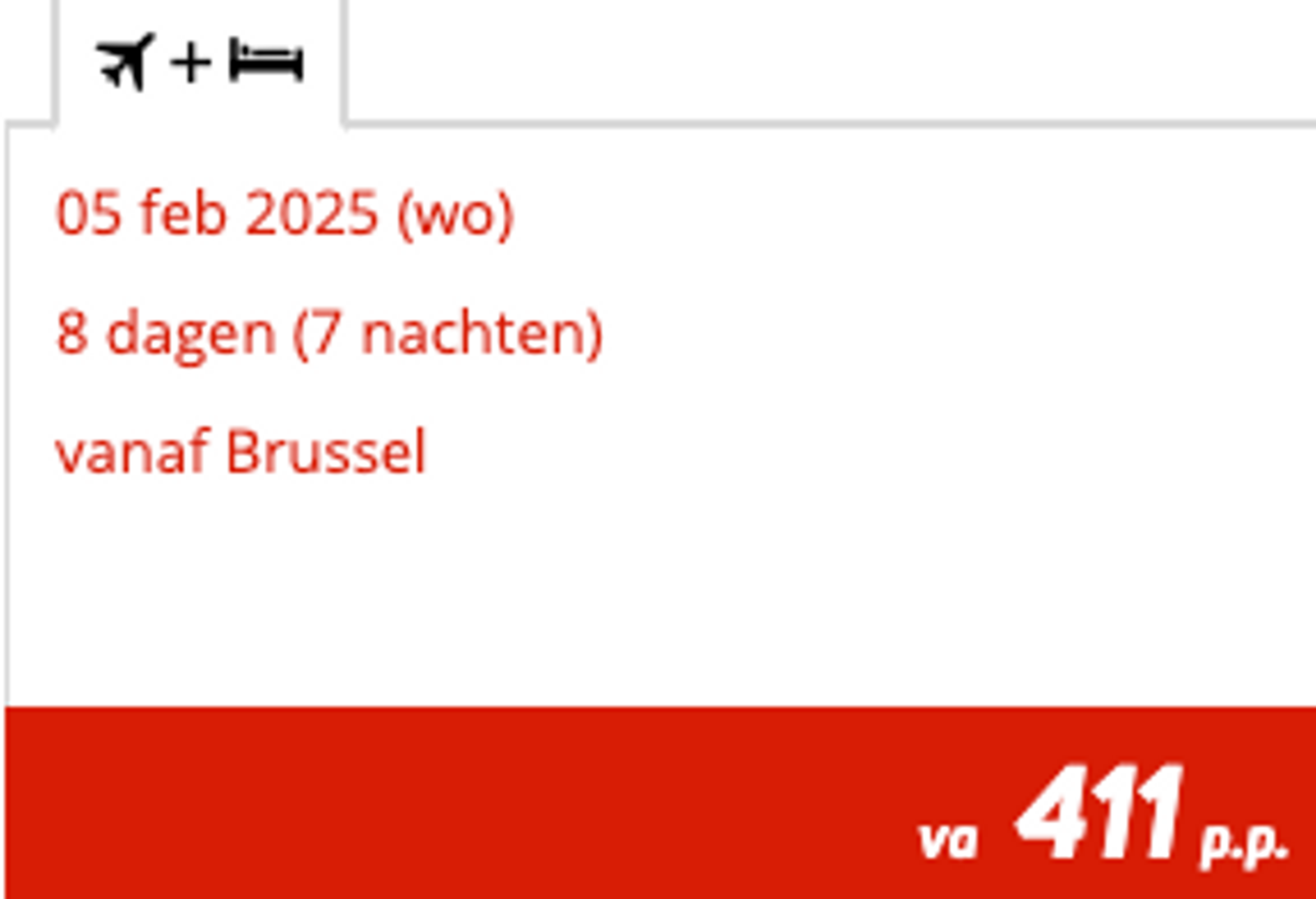 Boekingsvoorbeeld
