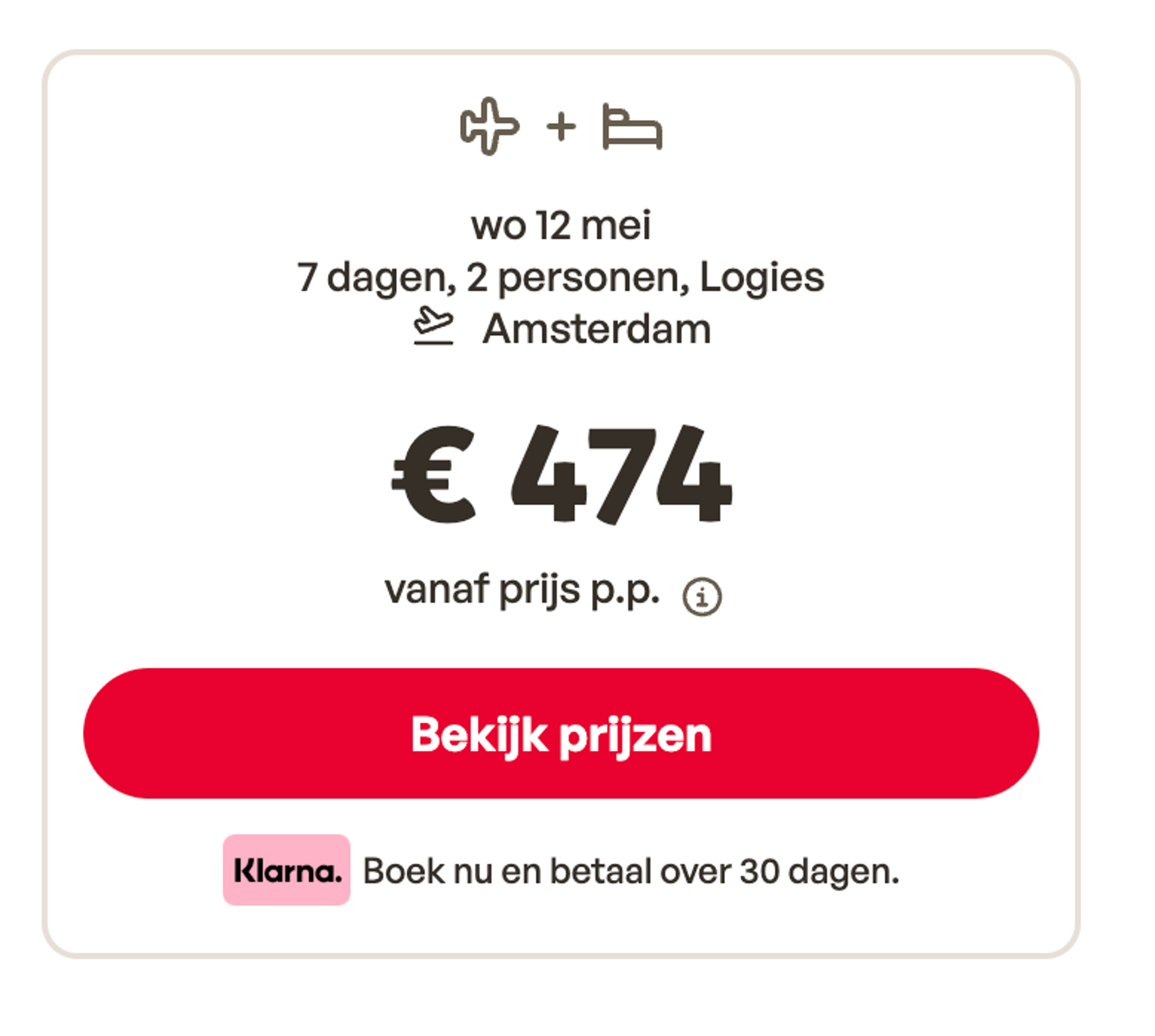 Boekingsvoorbeeld