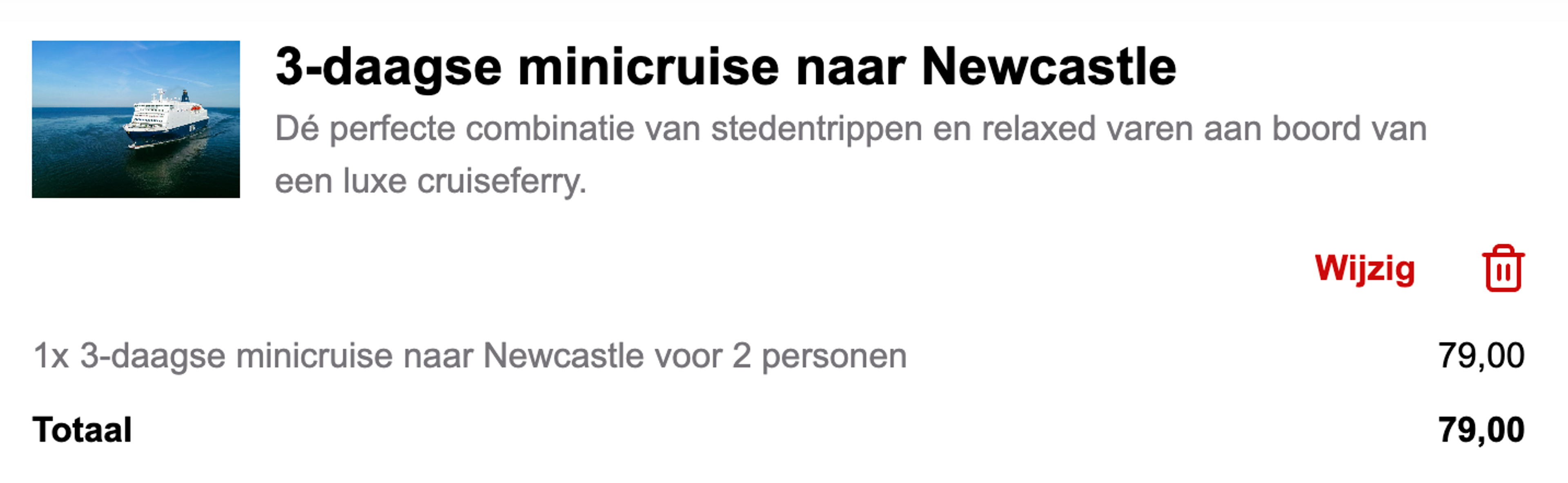 Boekingsvoorbeeld