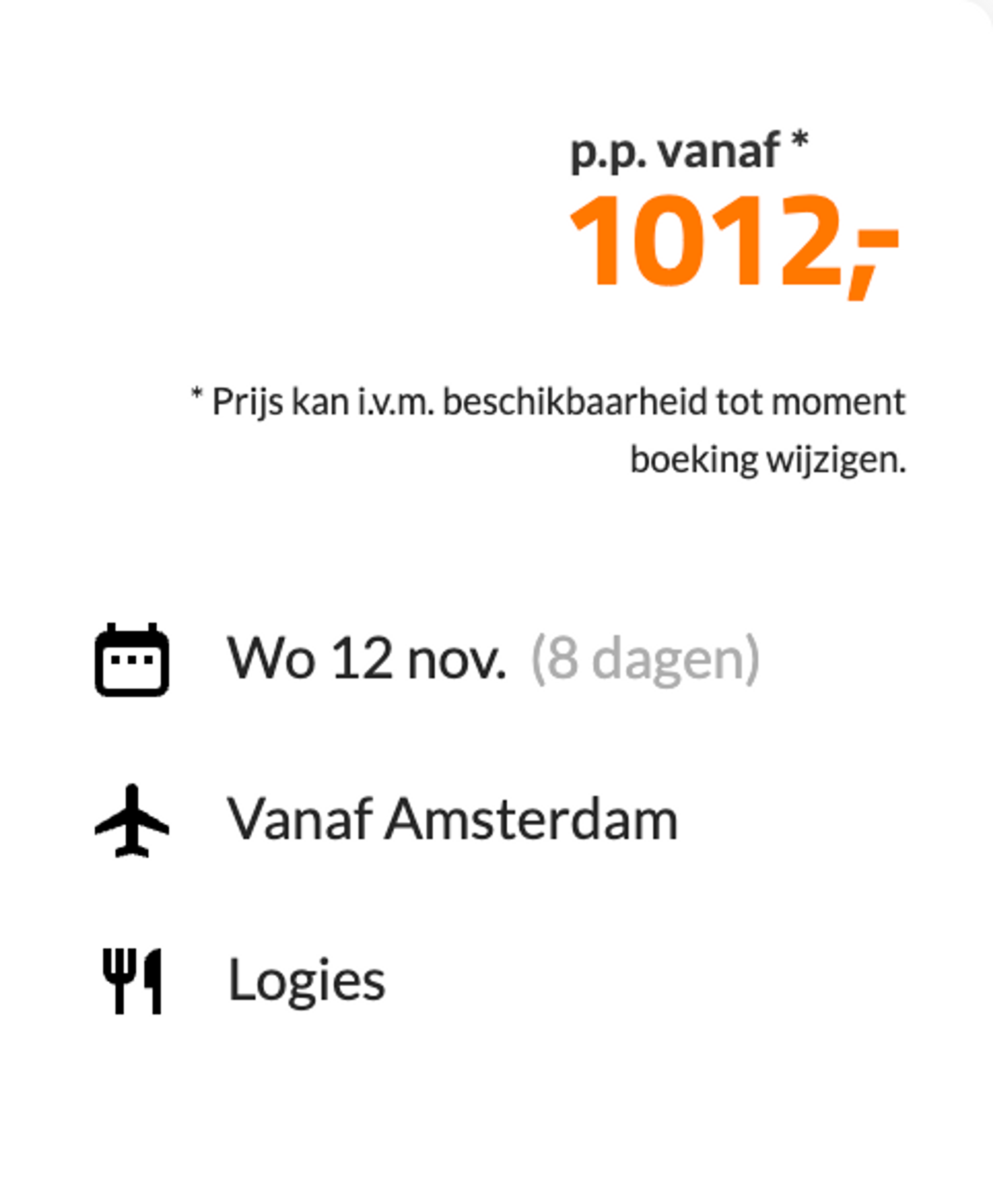 Boekingsvoorbeeld